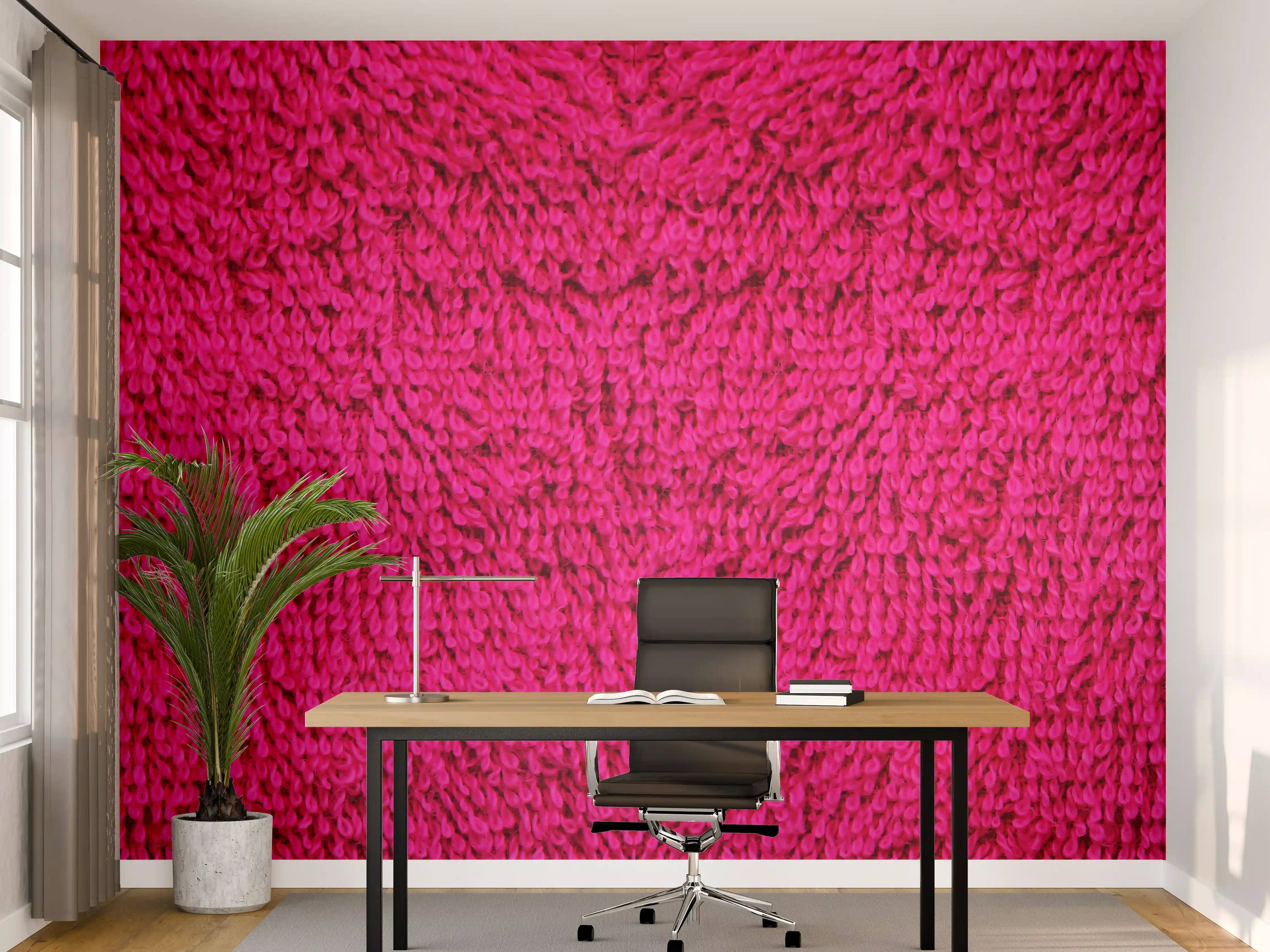 Büro Wandgestaltung - Lila Frottee Handtuch Textur