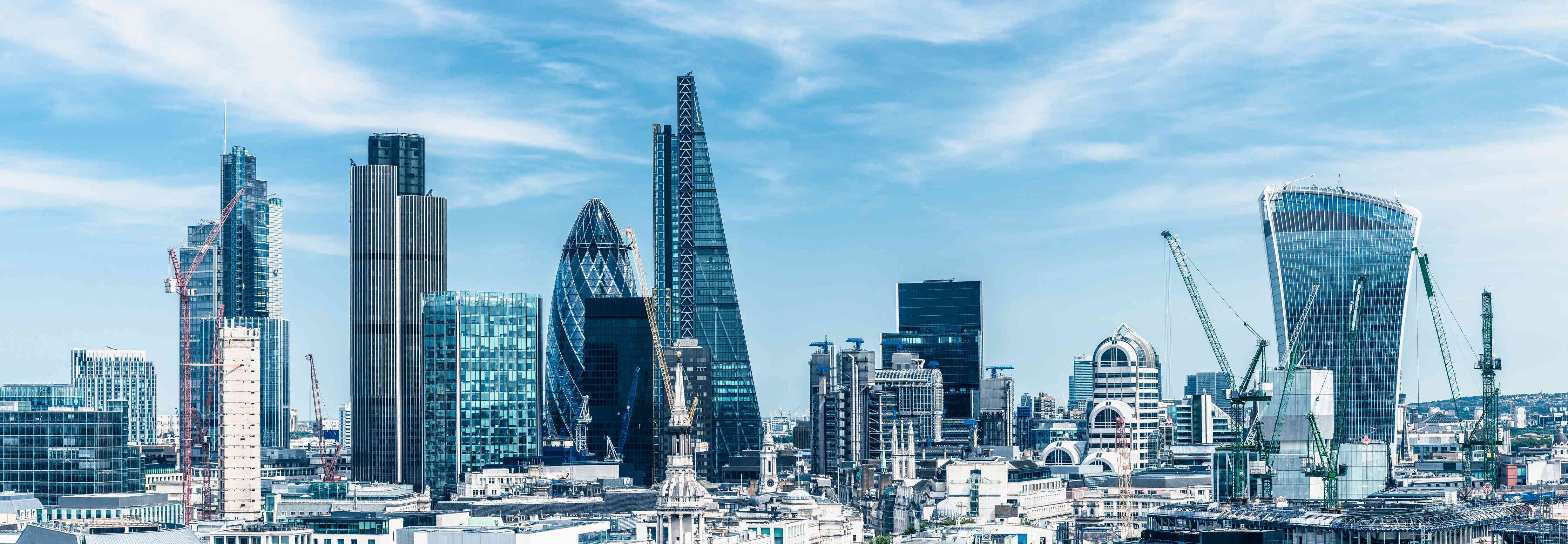 Büro Wandgestaltung-London City Skyline