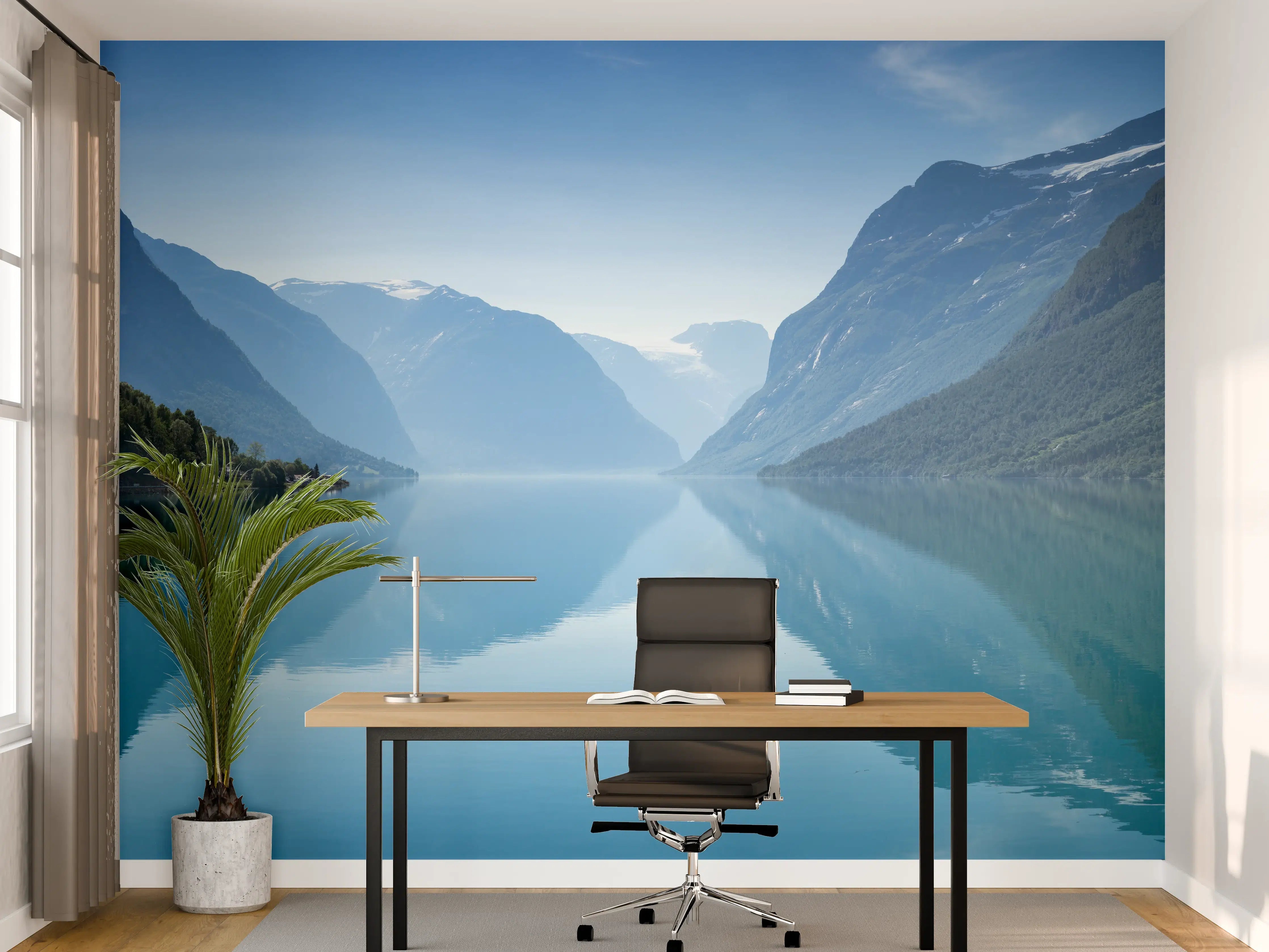 Büro Wandgestaltung - Lovatnet See - Norwegen