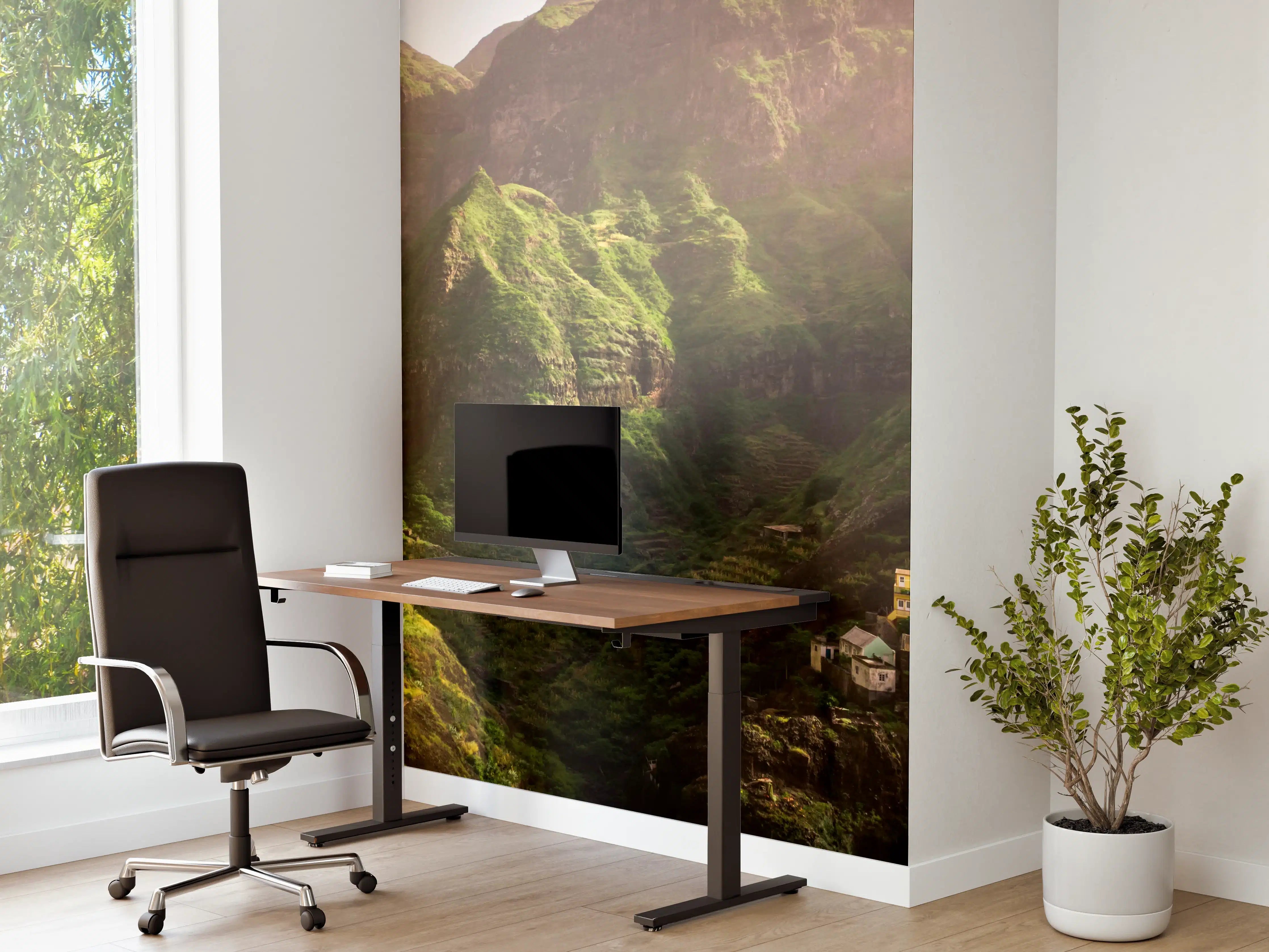 Büro Wandgestaltung - Luftaufnahme von Fontainhas - Kabo Verde
