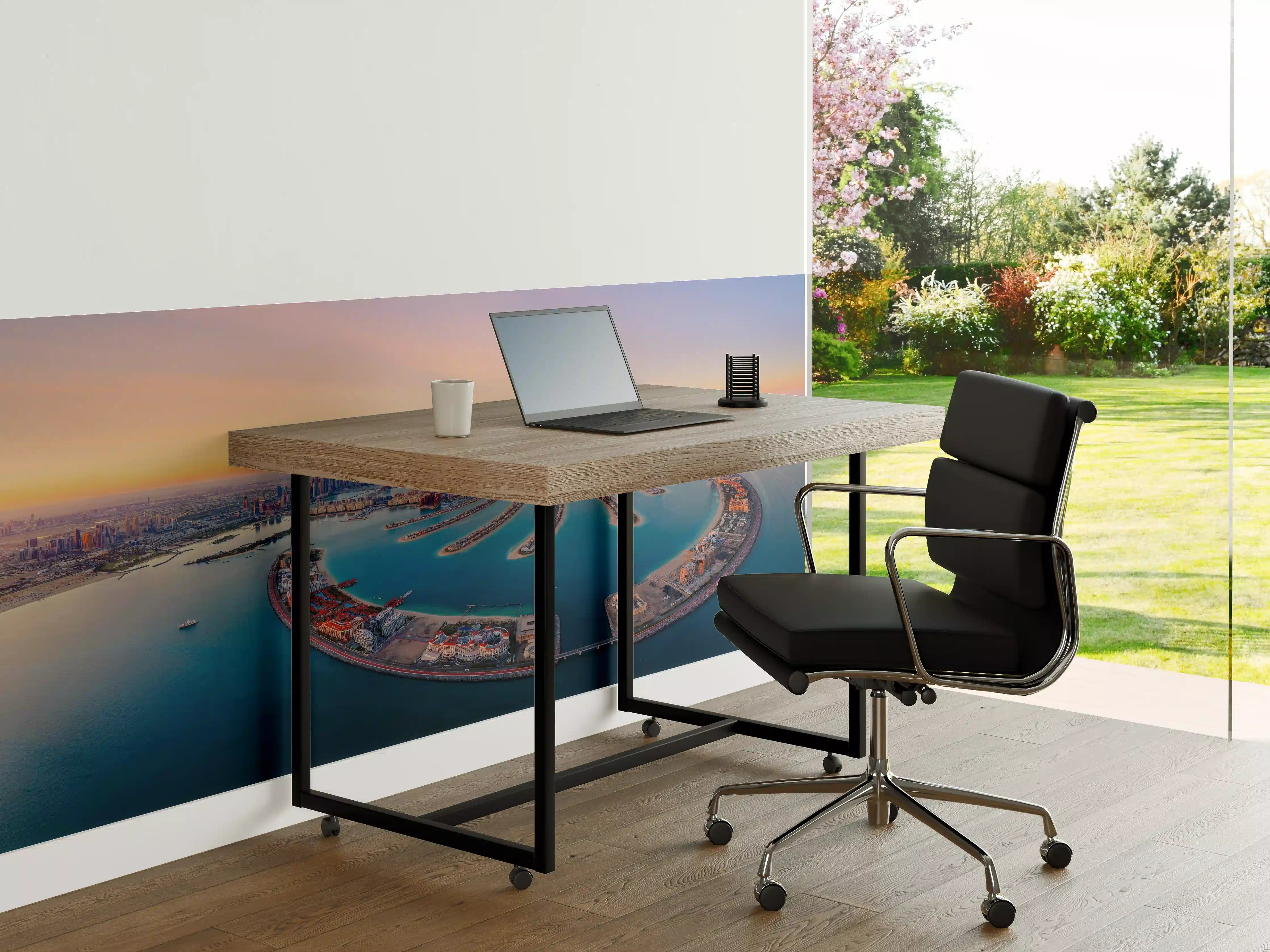Büro Wandgestaltung - Luftaufnahme von Palm Jumeirah