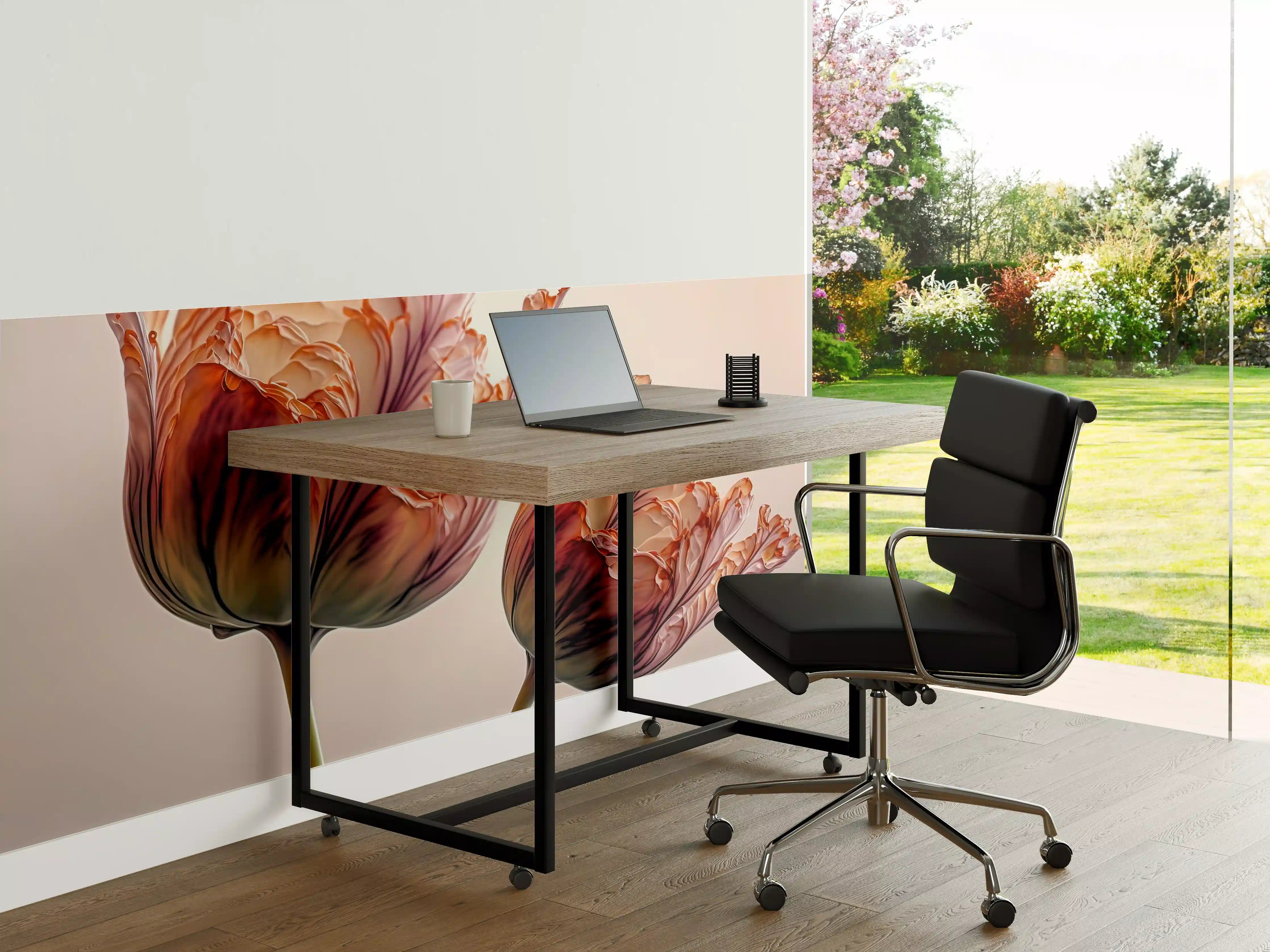 Büro Wandgestaltung - Luxuriöse Abstrakte Tulpen Kunst