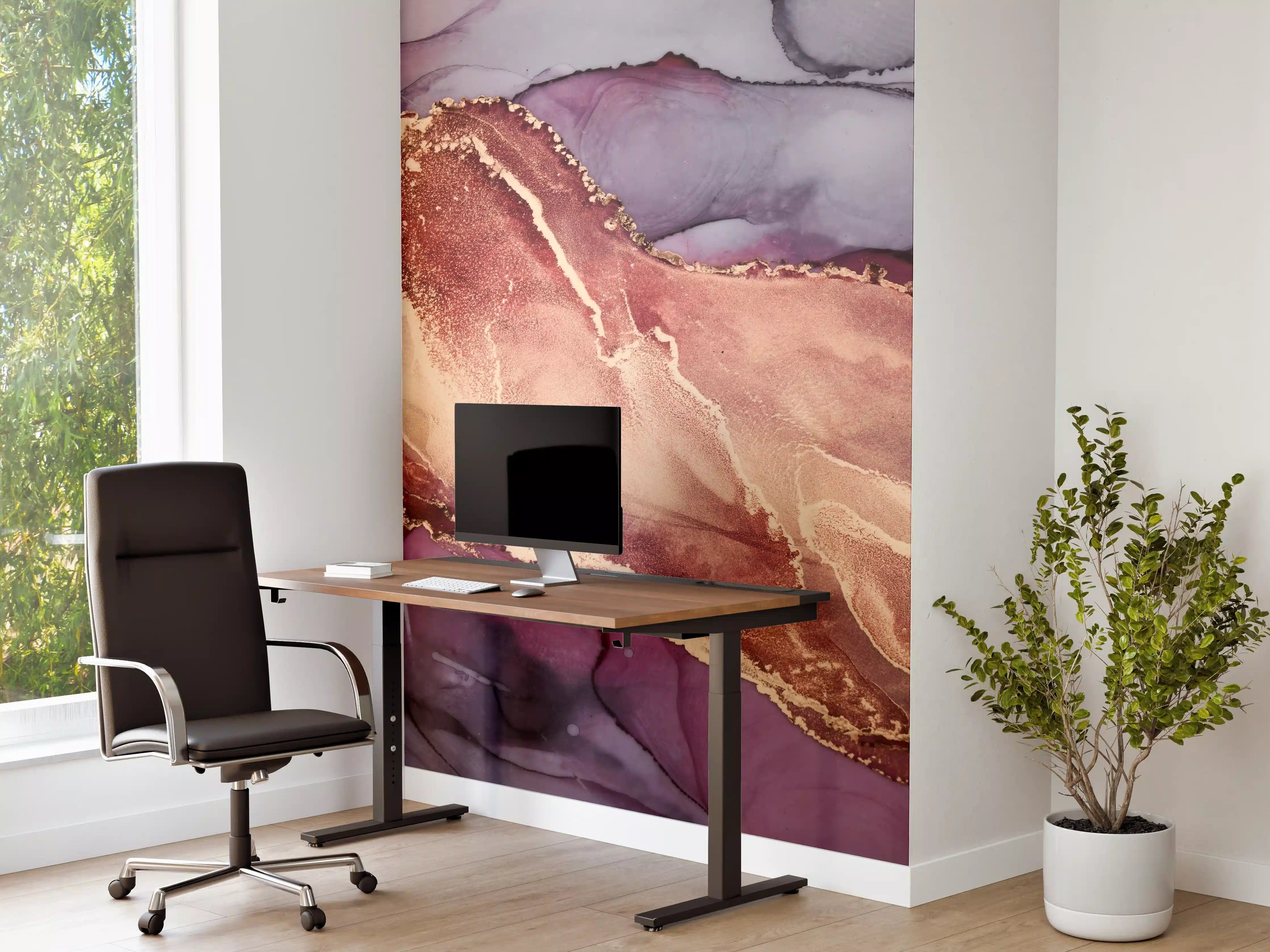 Büro Wandgestaltung - Luxuriöser Hintergrund - Alkoholtuschetechnik