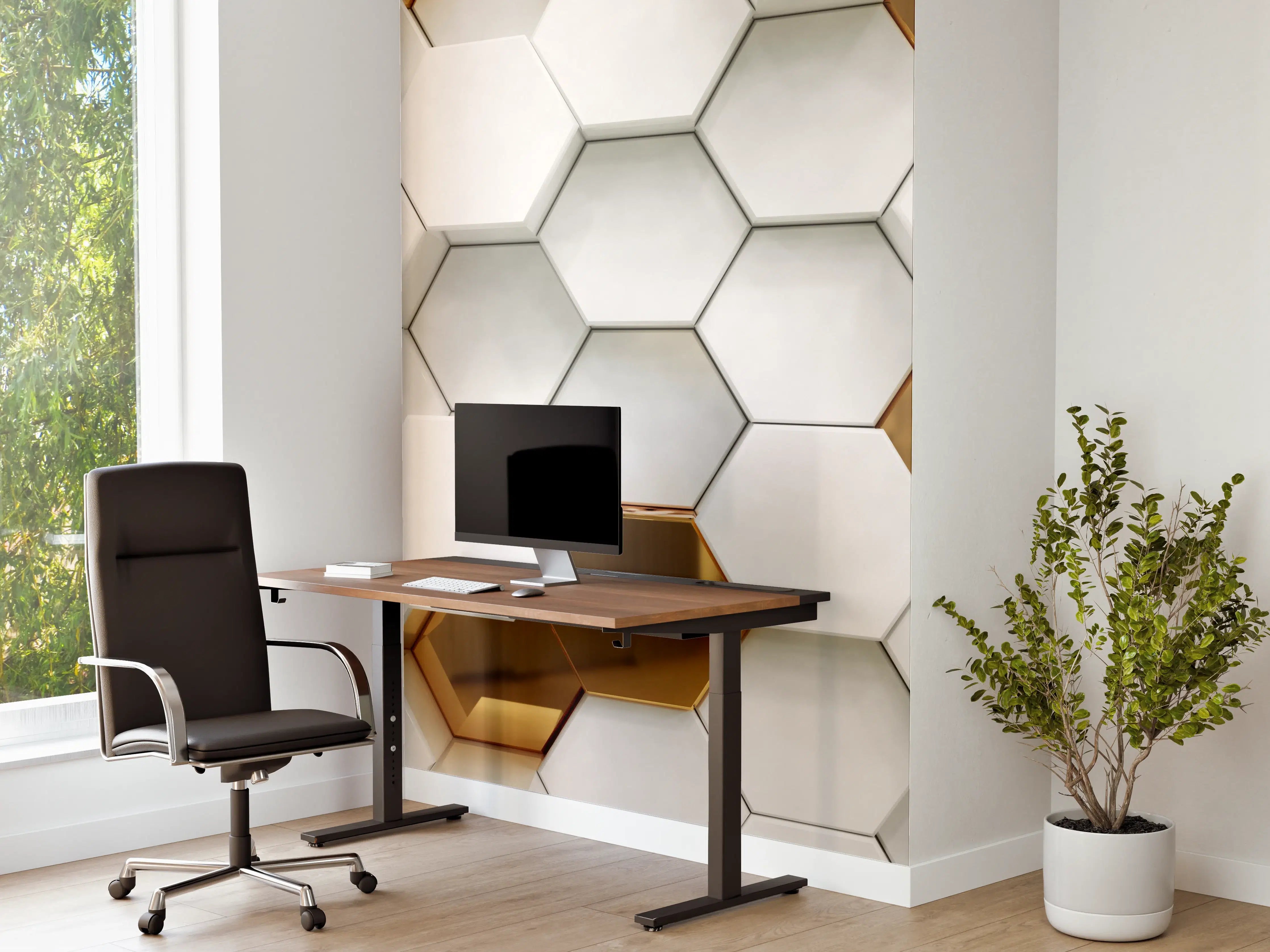 Büro Wandgestaltung - Luxuriöses Sechseck Muster
