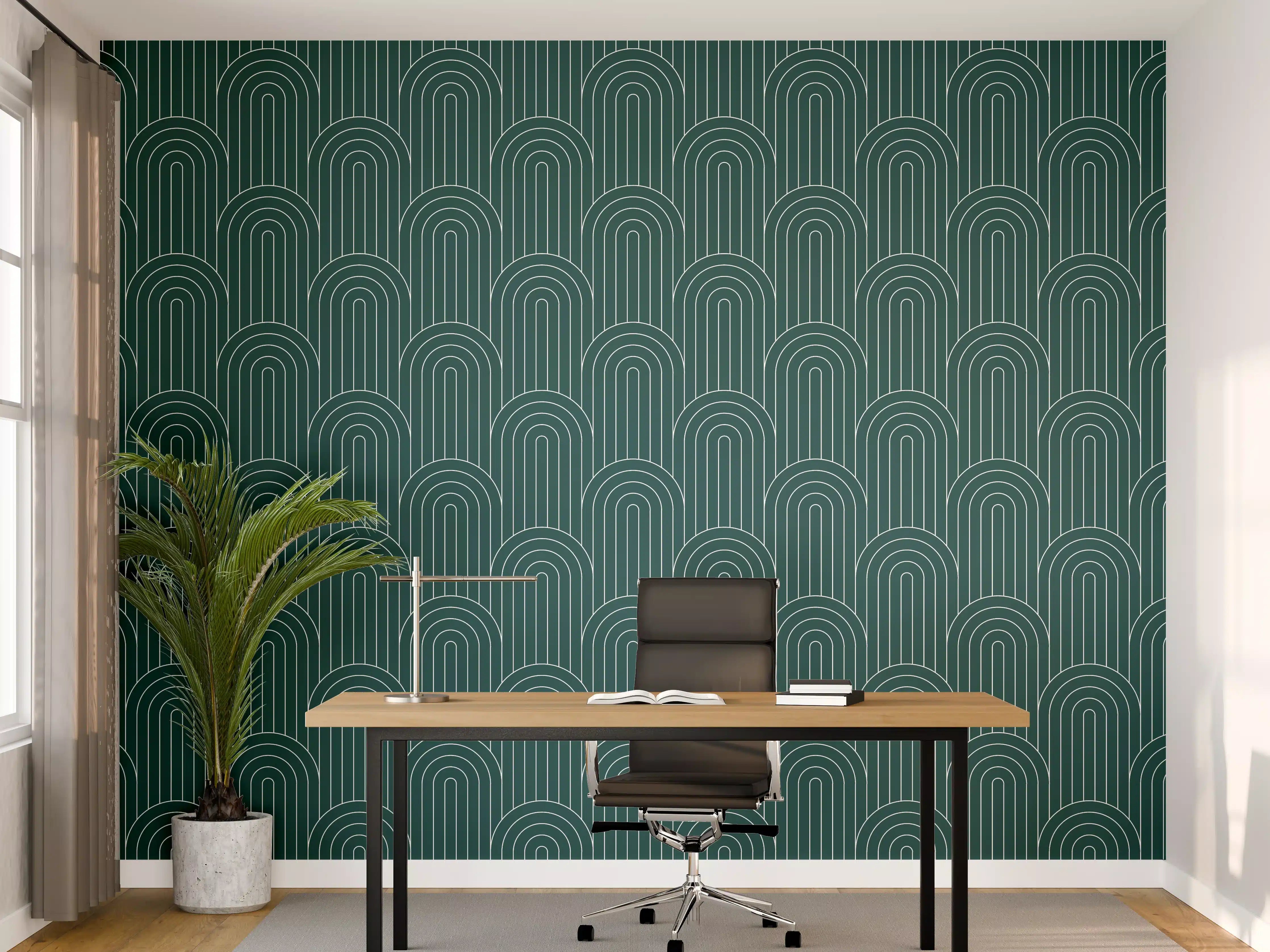 Büro Wandgestaltung - Luxus-Arcate-Verde-Petrolio-Design