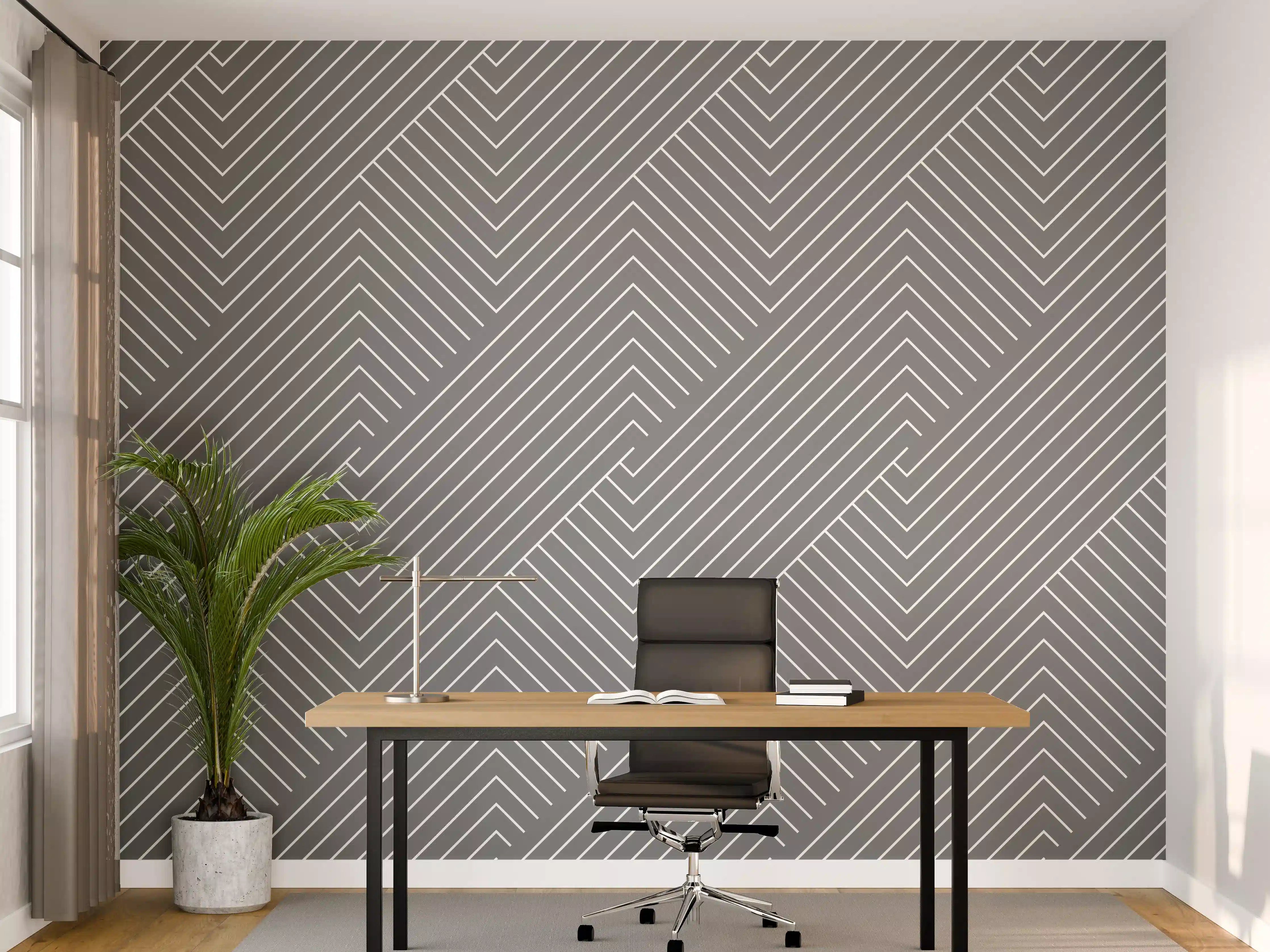 Büro Wandgestaltung - Luxus-Grau-Marmor-Design