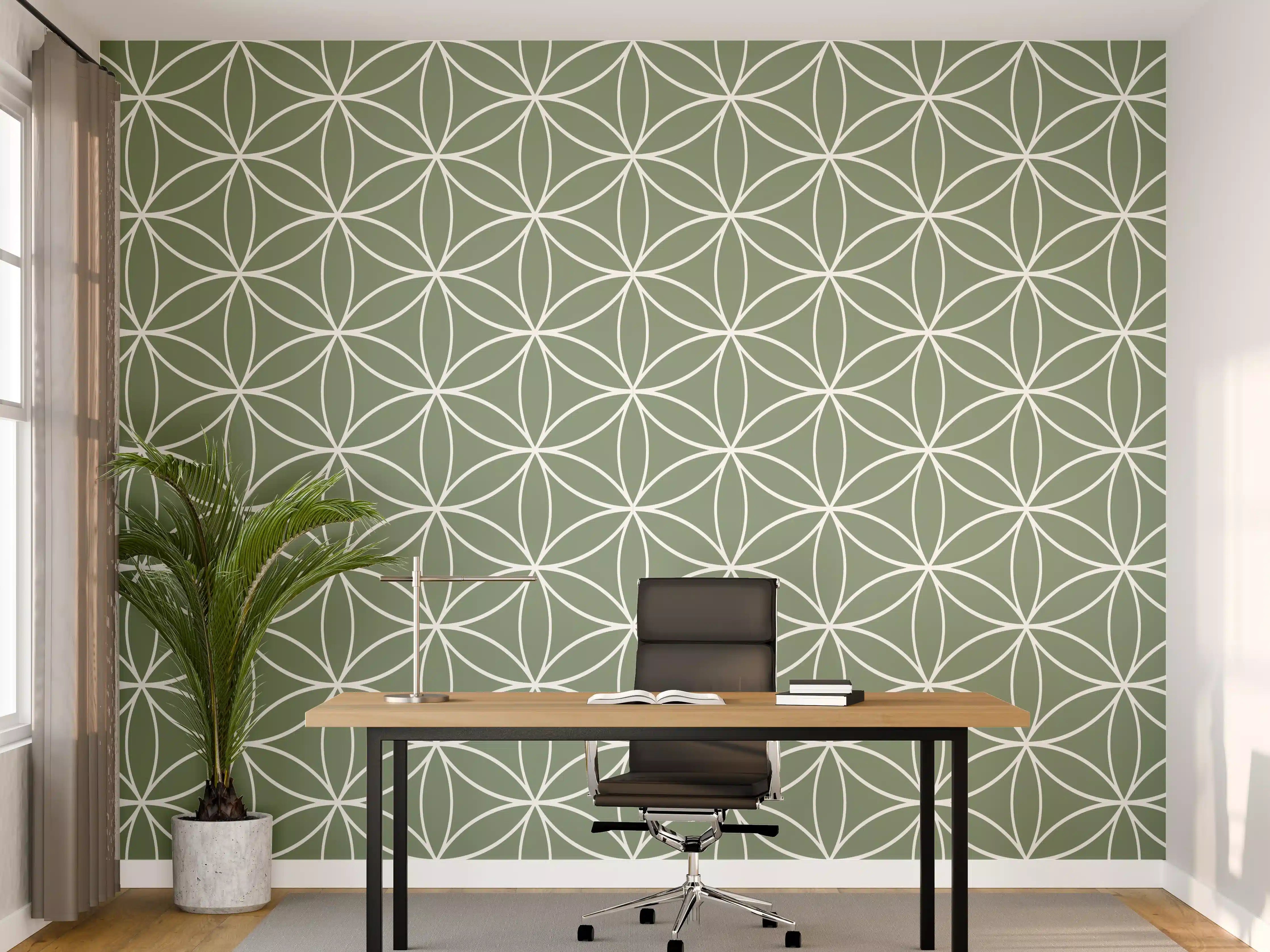Büro Wandgestaltung - Luxus-Grau-Muster-Mosaik