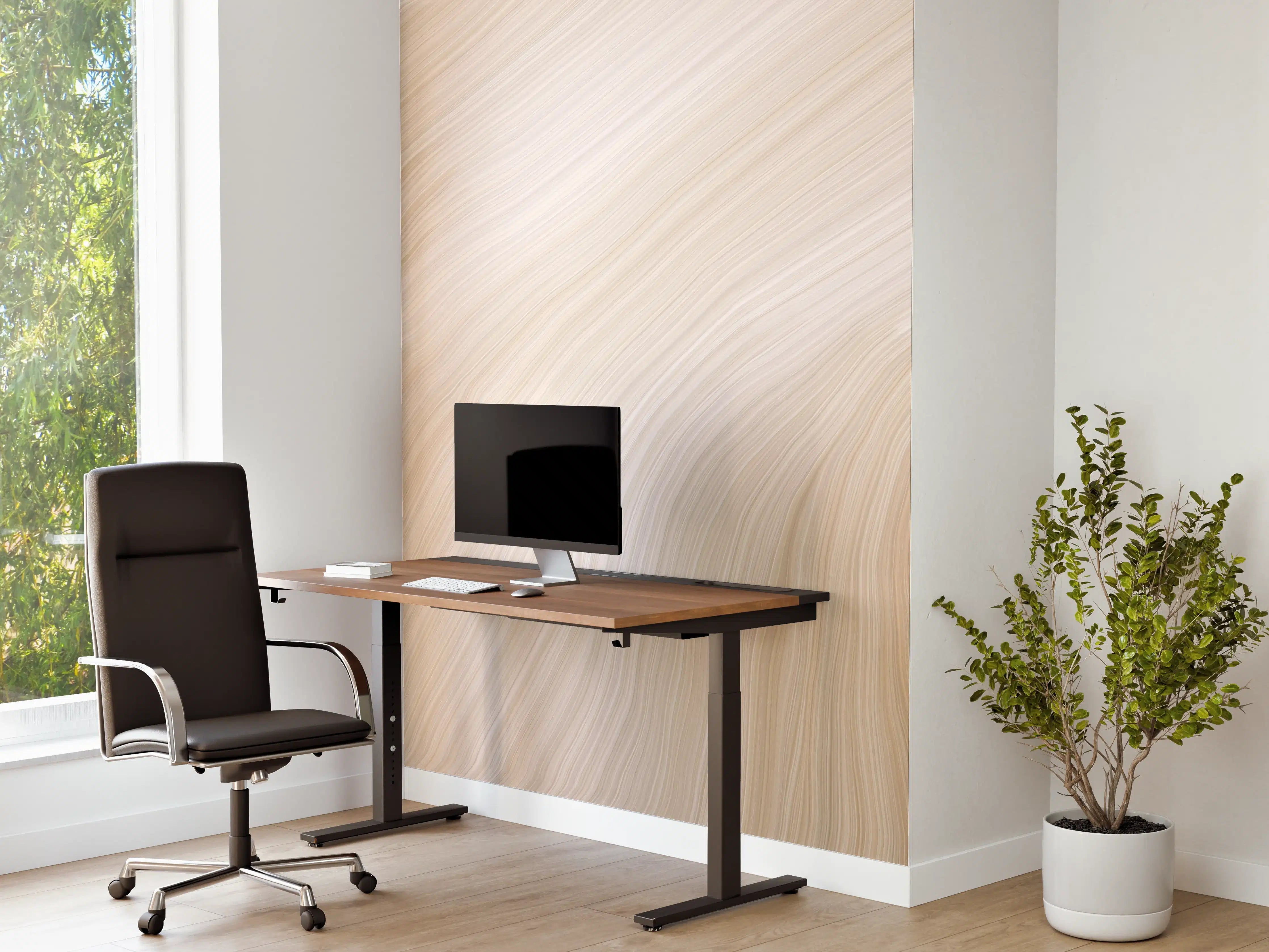 Büro Wandgestaltung - Luxus-Weiße Marmor-Textur mit sanften Beigetönen