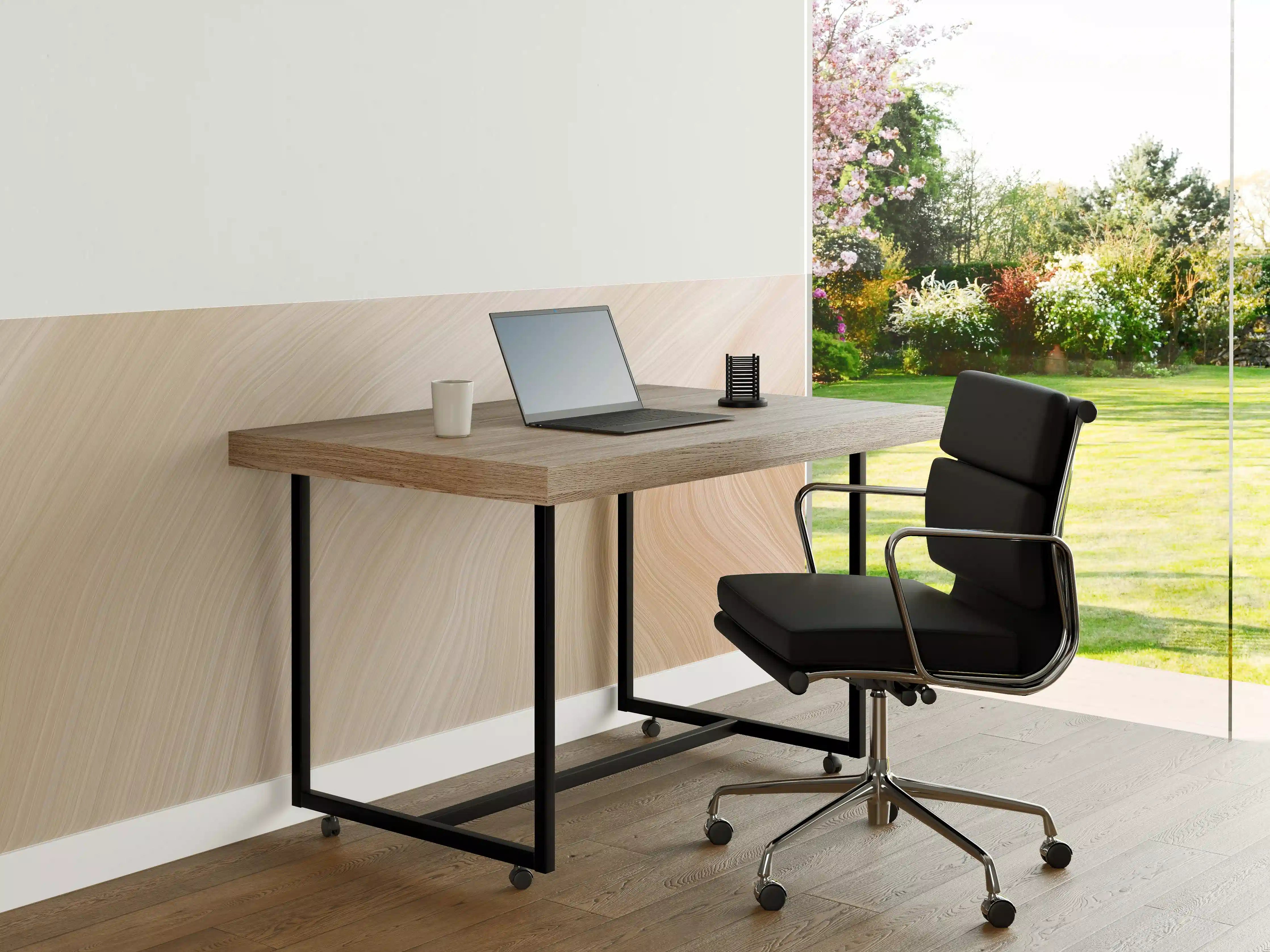 Büro Wandgestaltung - Luxus-Weiße Marmor-Textur mit sanften Beigetönen