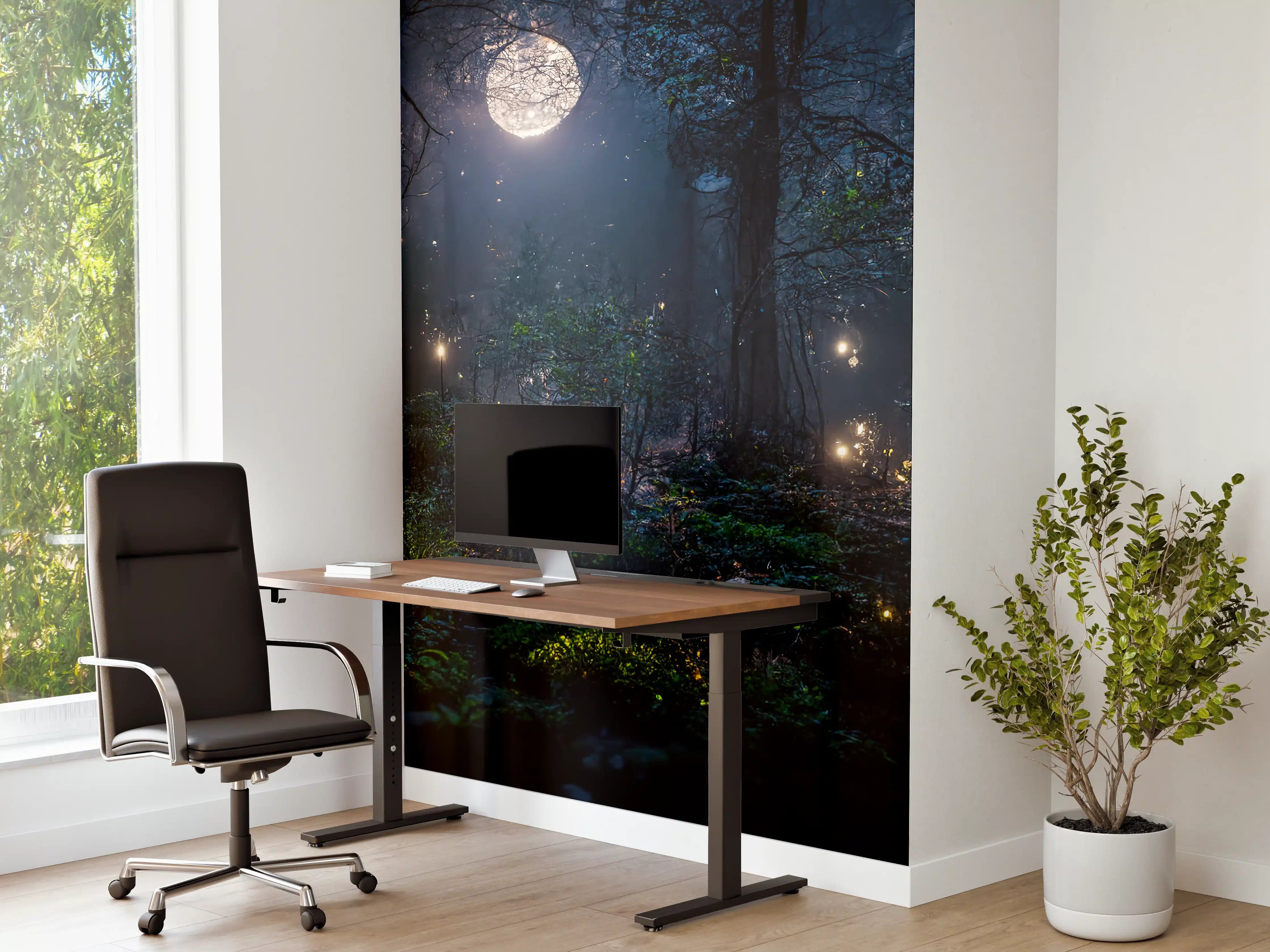 Büro Wandgestaltung - Märchenhafter Fantasiewald