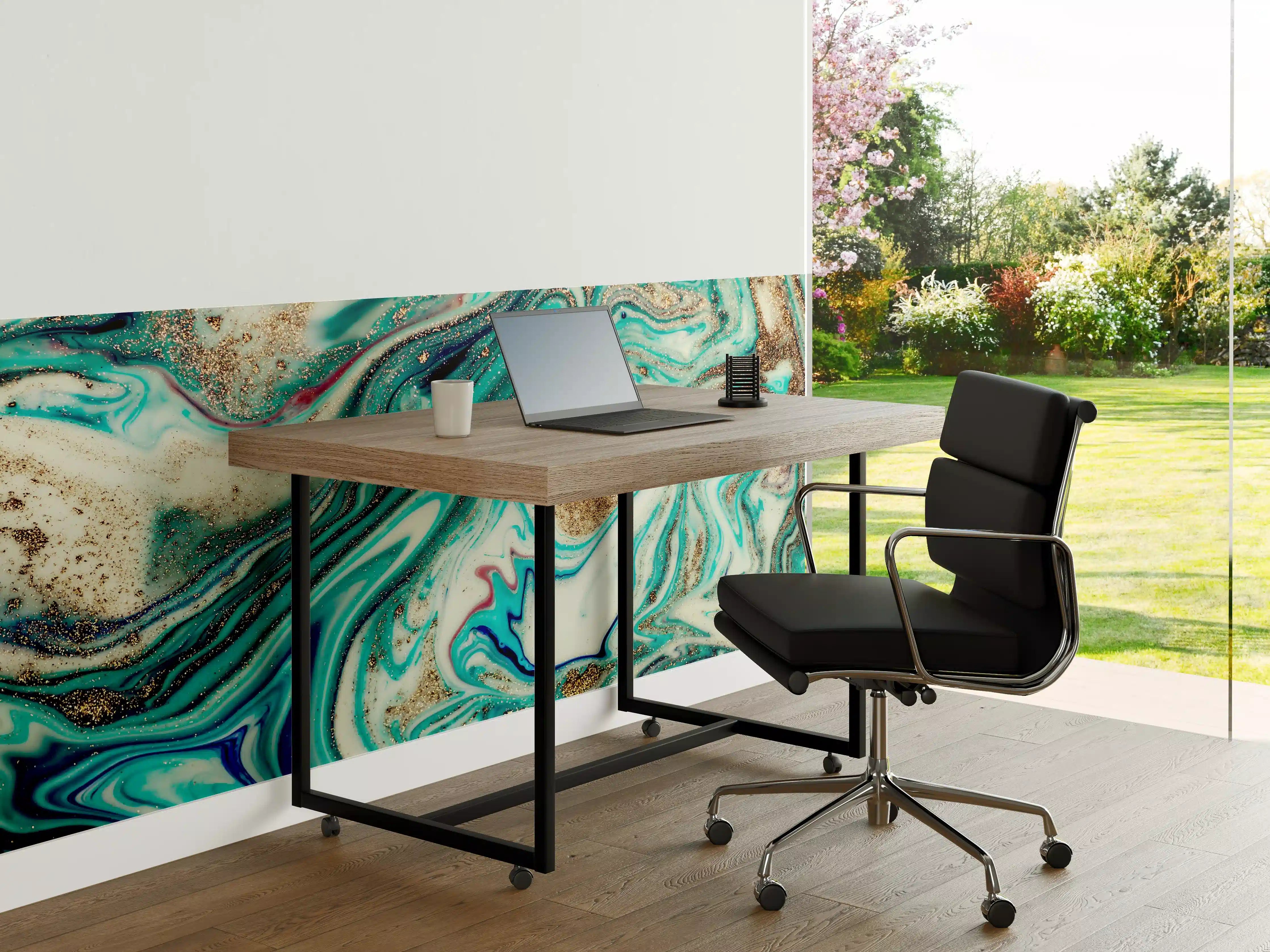 Büro Wandgestaltung - Magische Abstrakte Marmor-Kunst