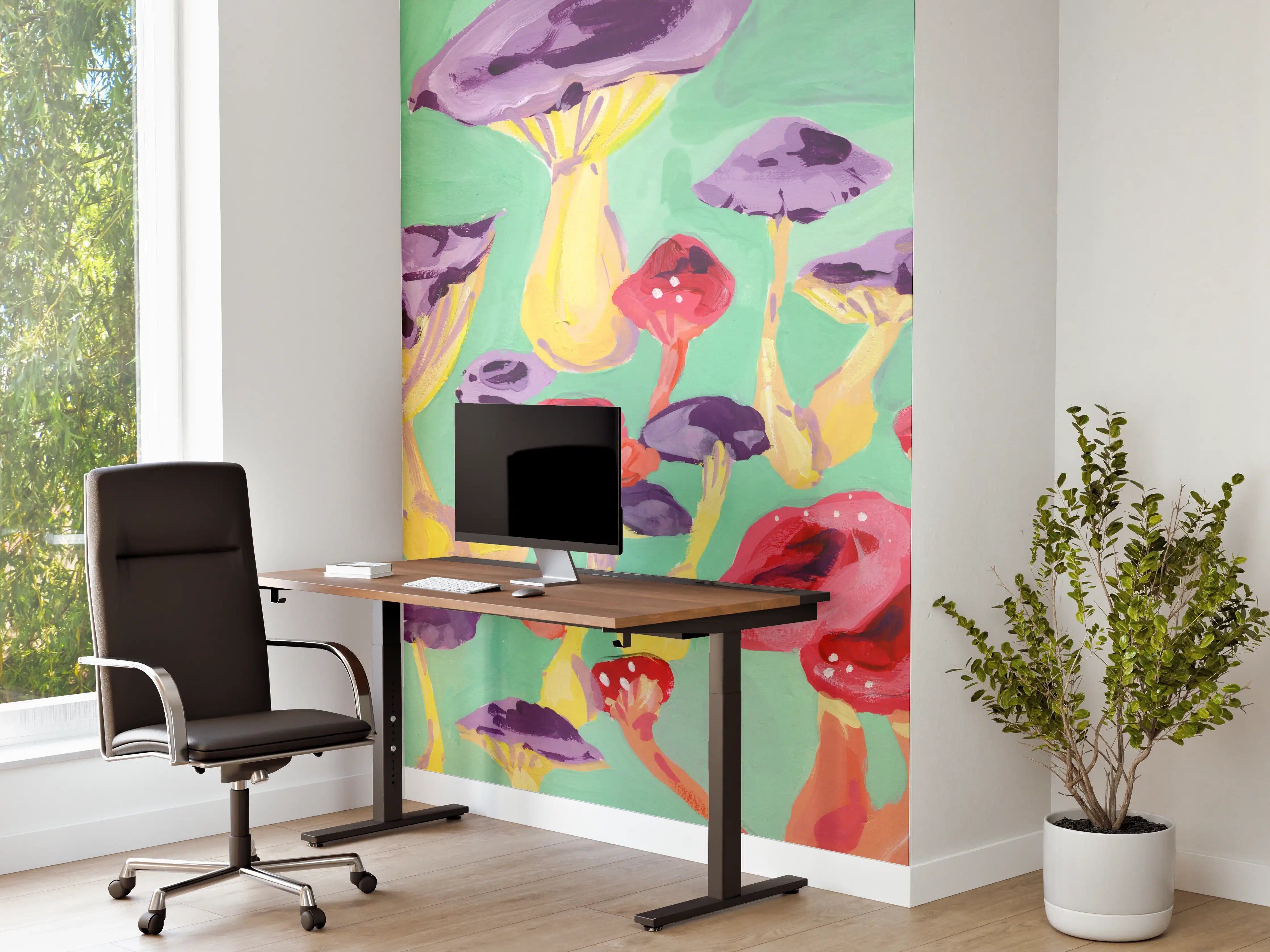 Büro Wandgestaltung - Magische Pilze - Gemälde