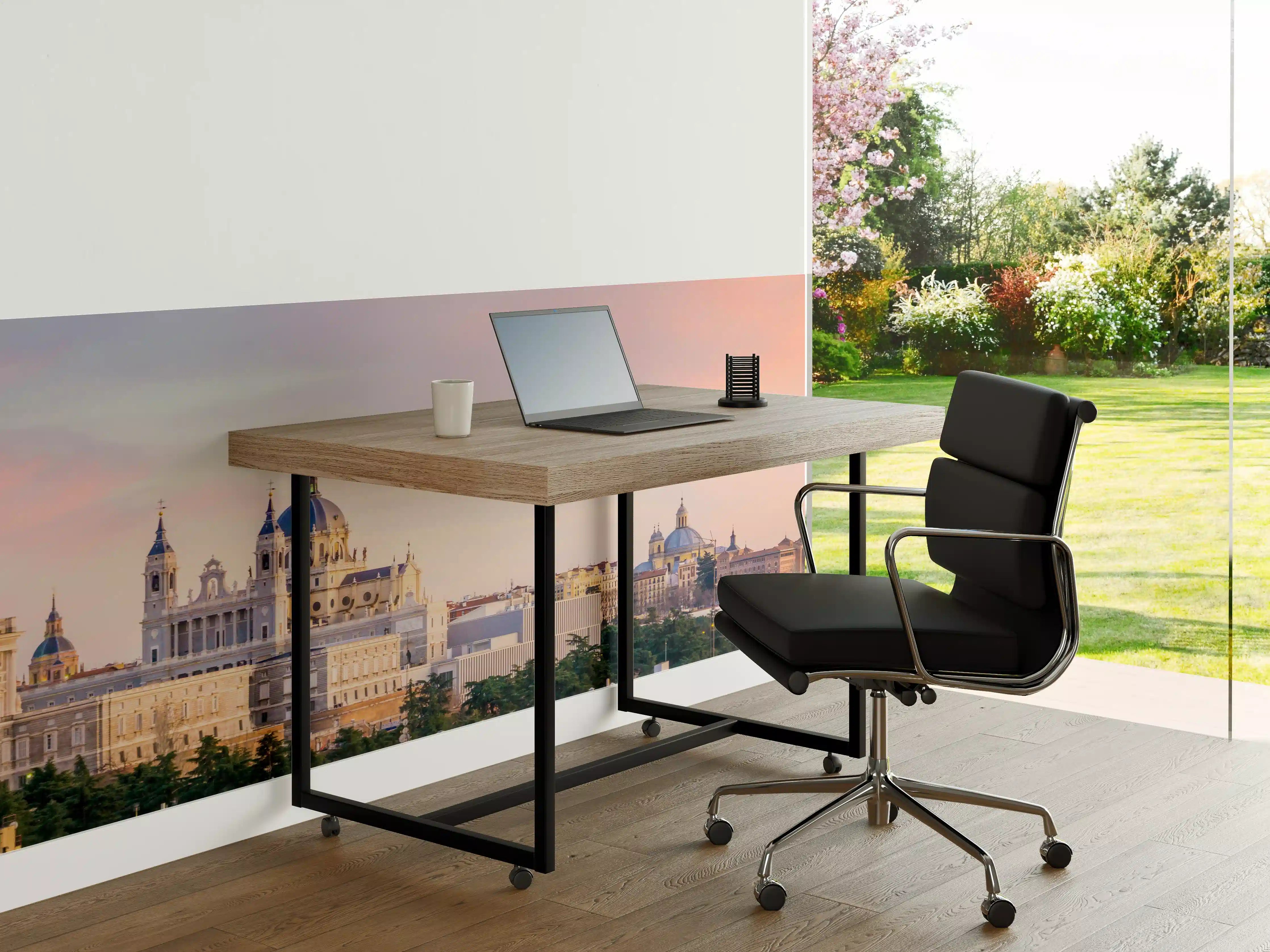 Büro Wandgestaltung - Majestätische Silhouette von Madrid bei Sonnenuntergang