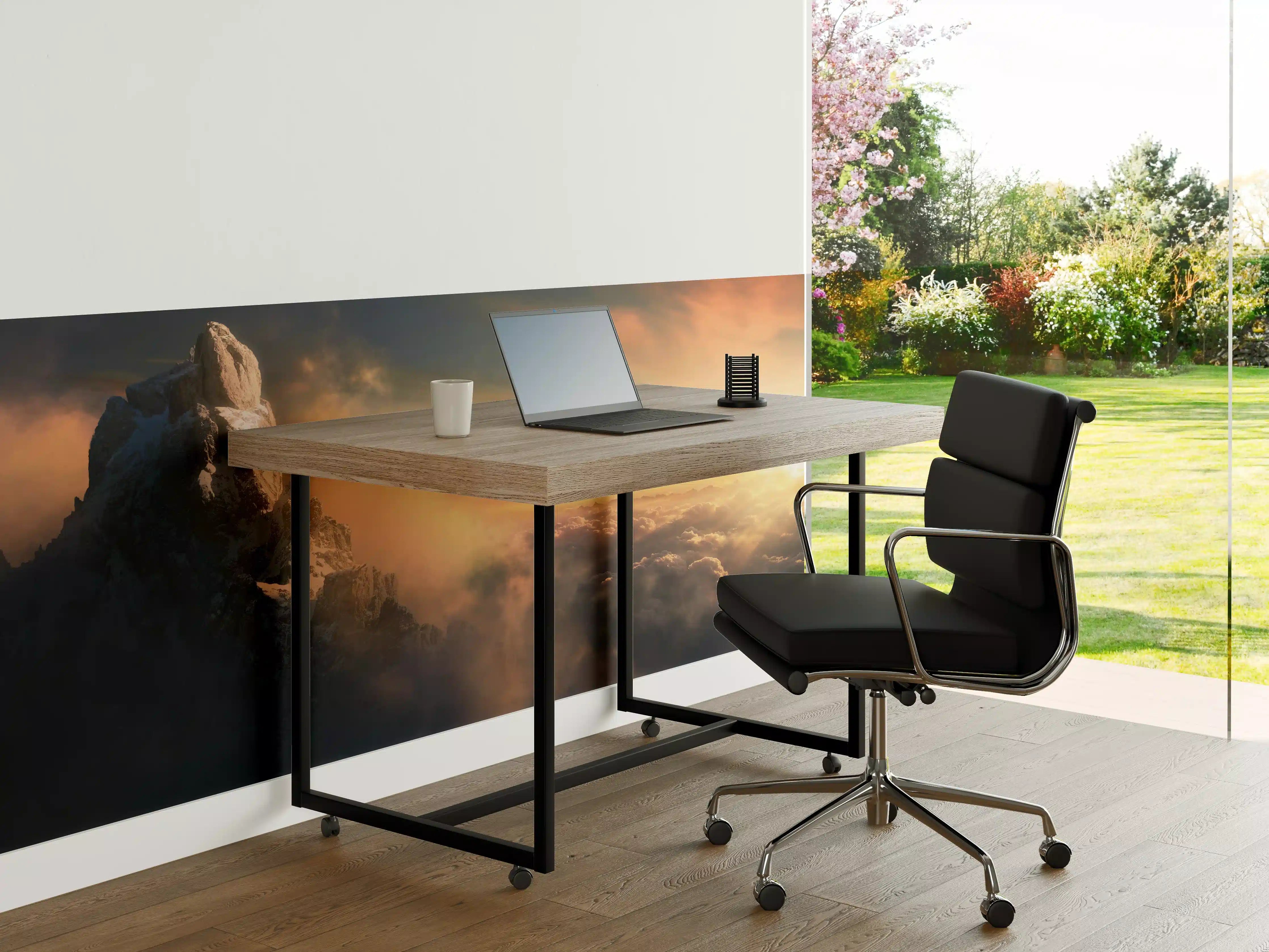 Büro Wandgestaltung - Majestätischer Berggipfel im Sonnenaufgang