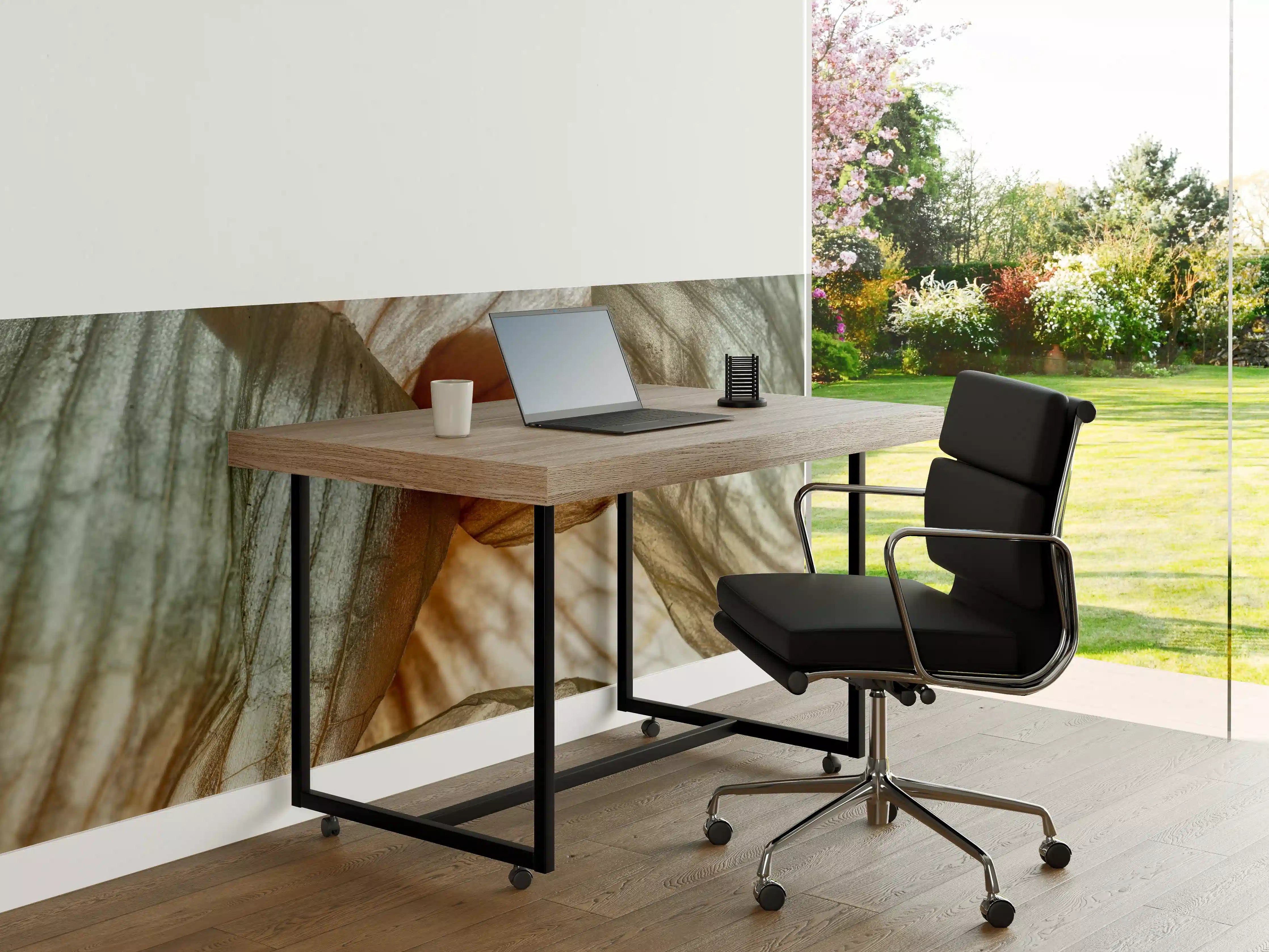 Büro Wandgestaltung - Makrofotografie der Schalenblatttextur einer Zwiebel