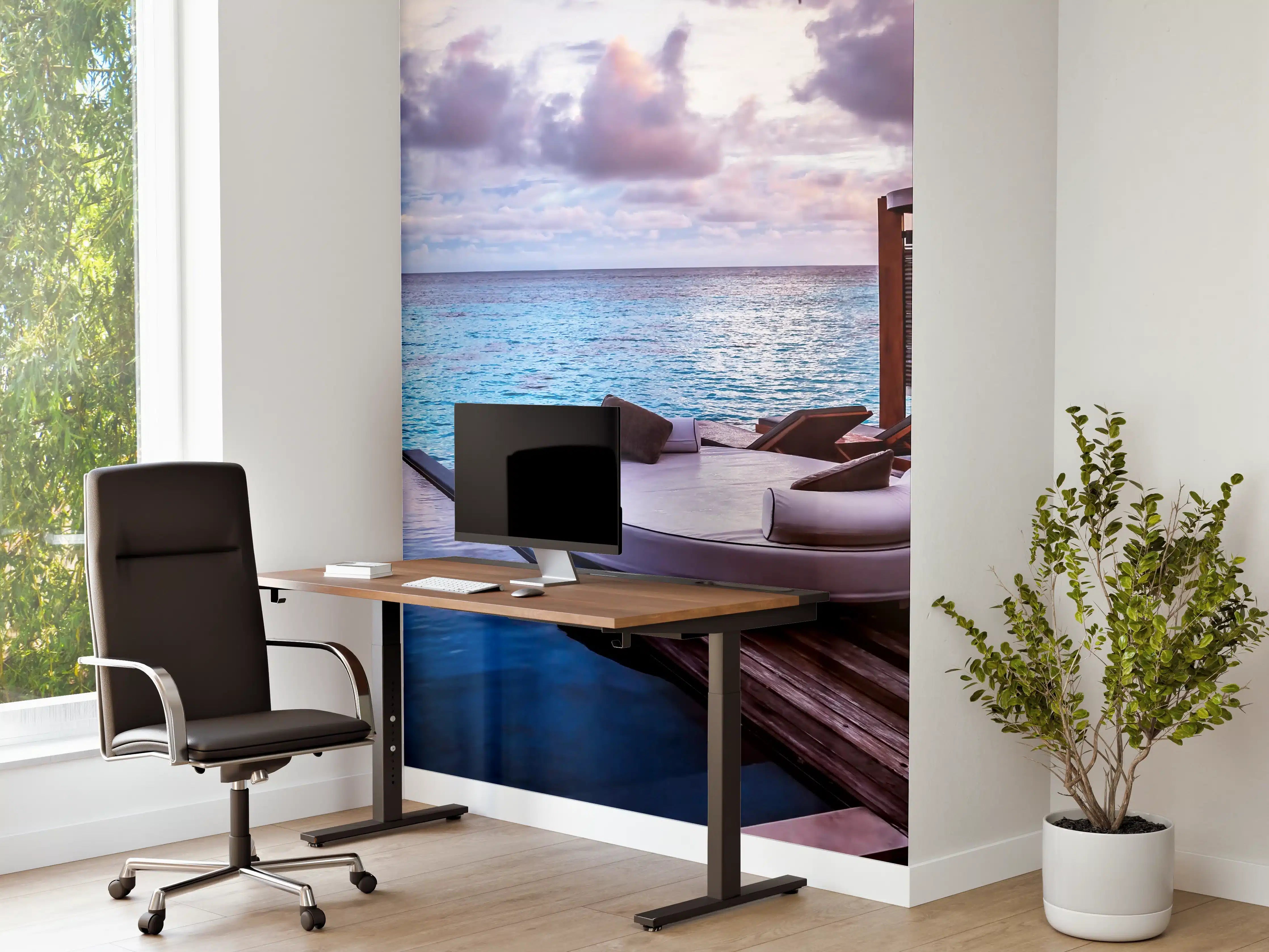 Büro Wandgestaltung - Malediven Strandresort am Meer