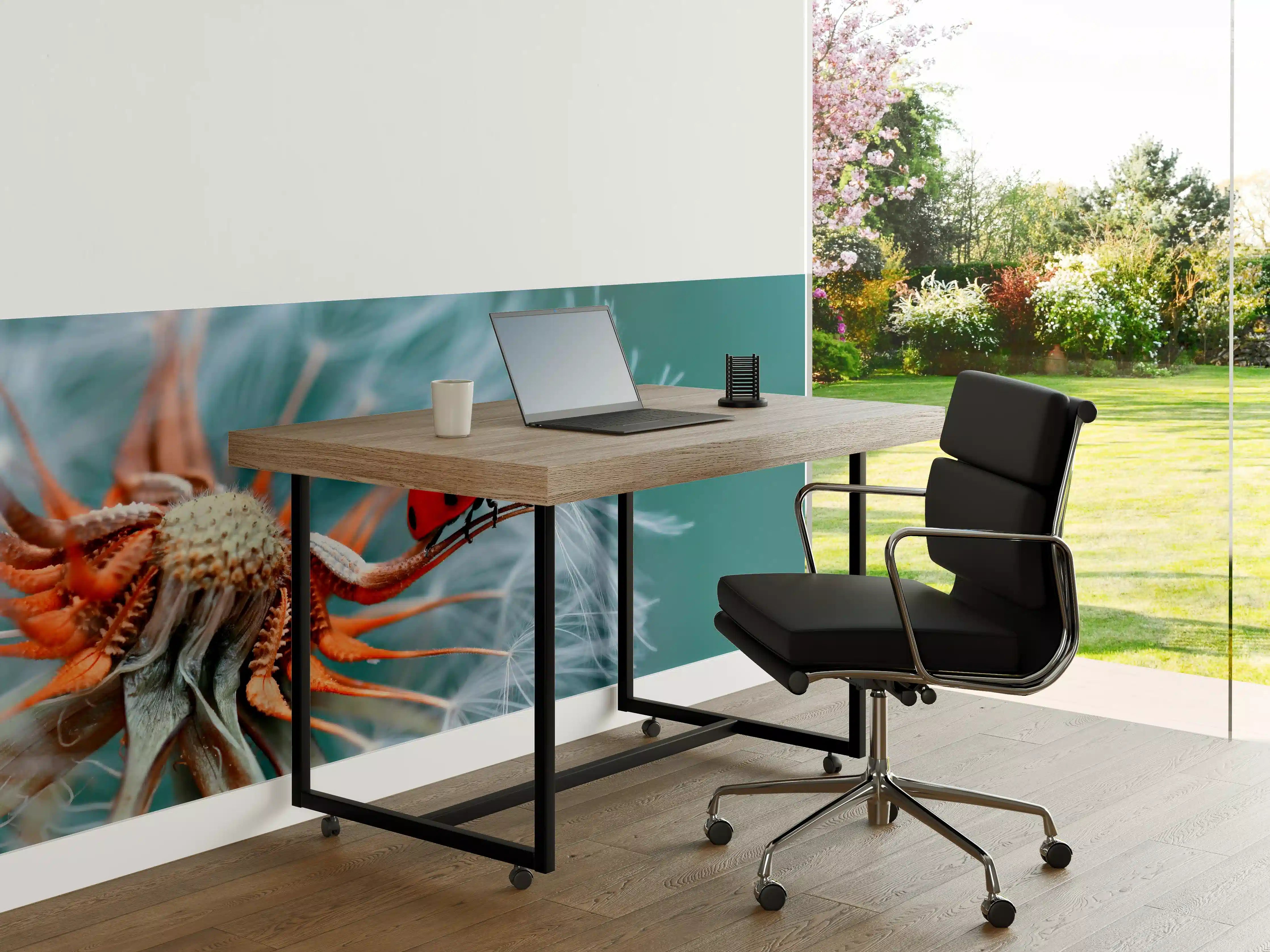 Büro Wandgestaltung - Marienkäfer auf Pusteblume