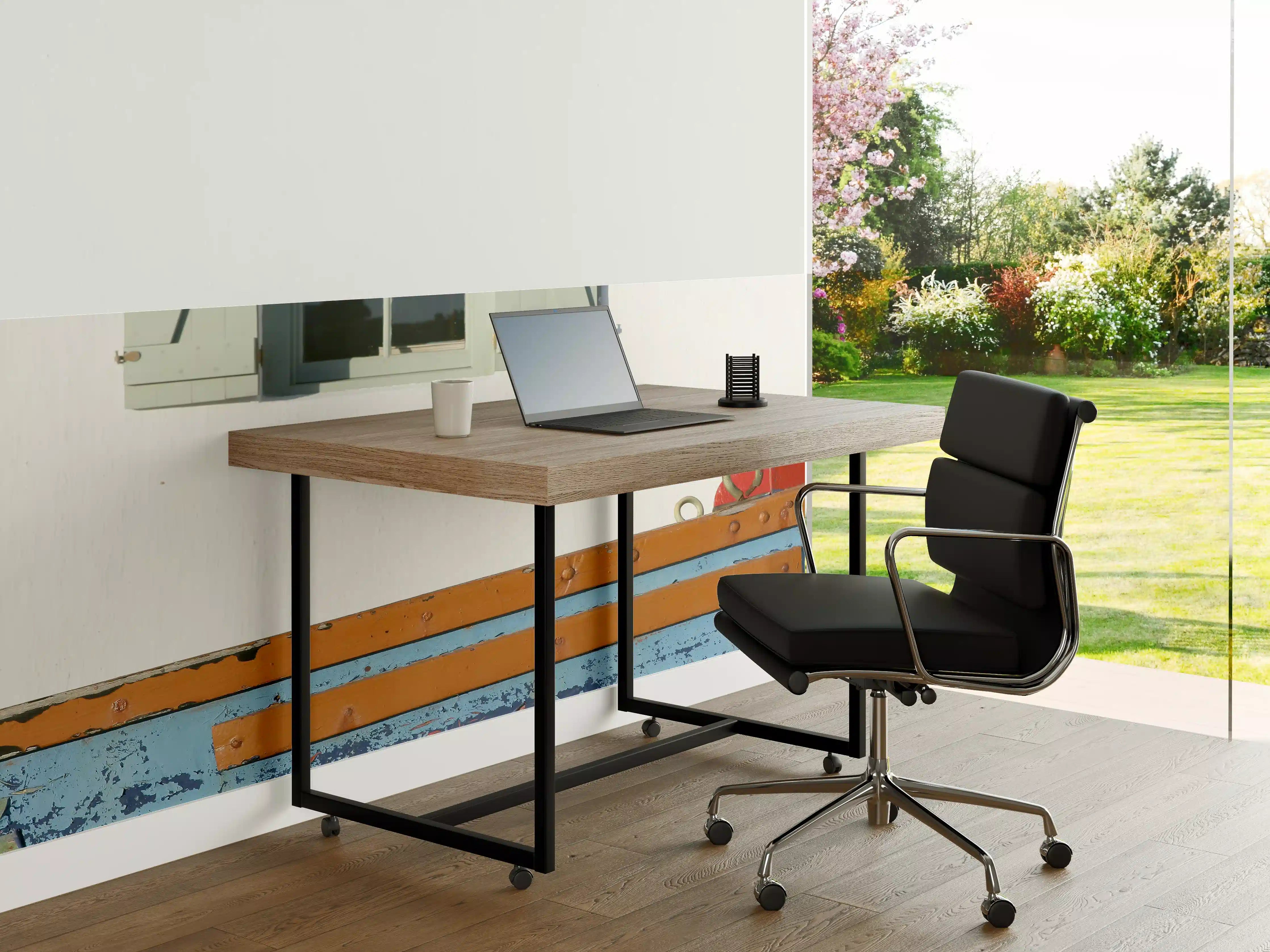 Büro Wandgestaltung - Maritimes Fenster & Boot
