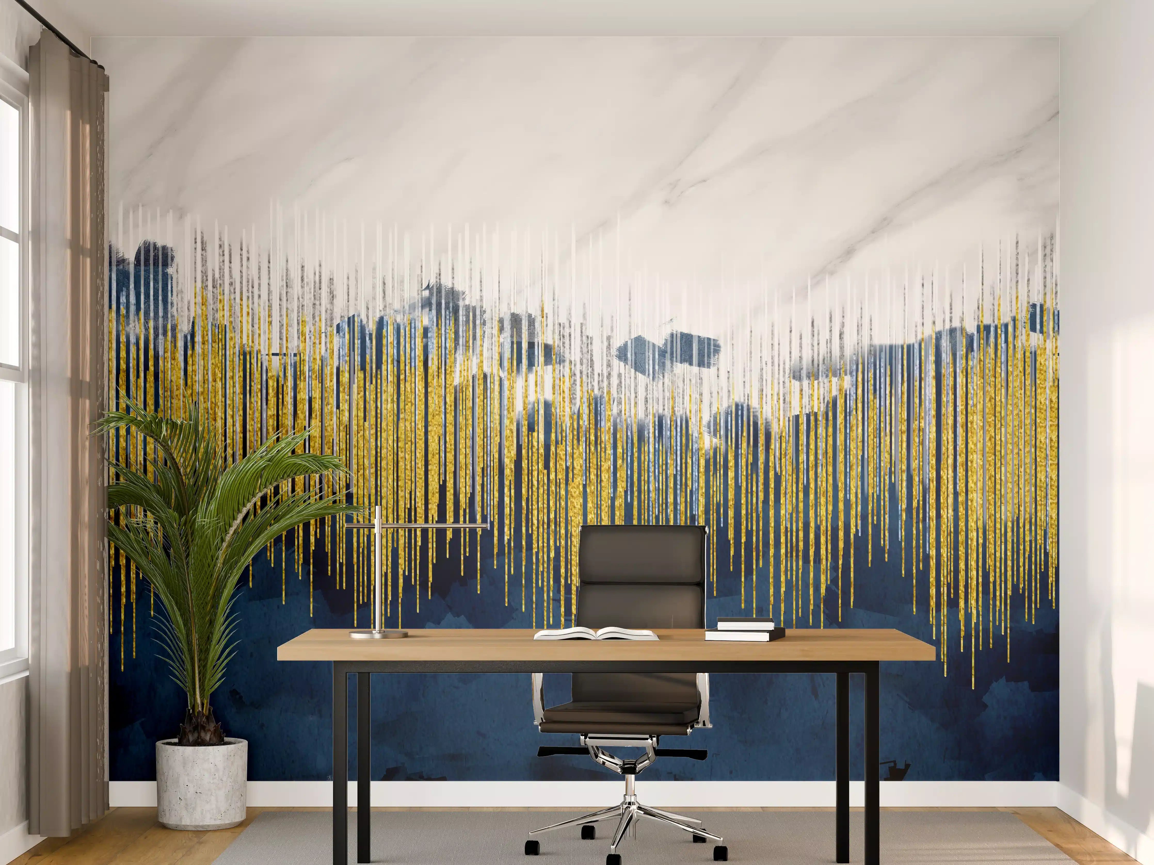 Büro Wandgestaltung - Marmor Kunst Tapete - 3D