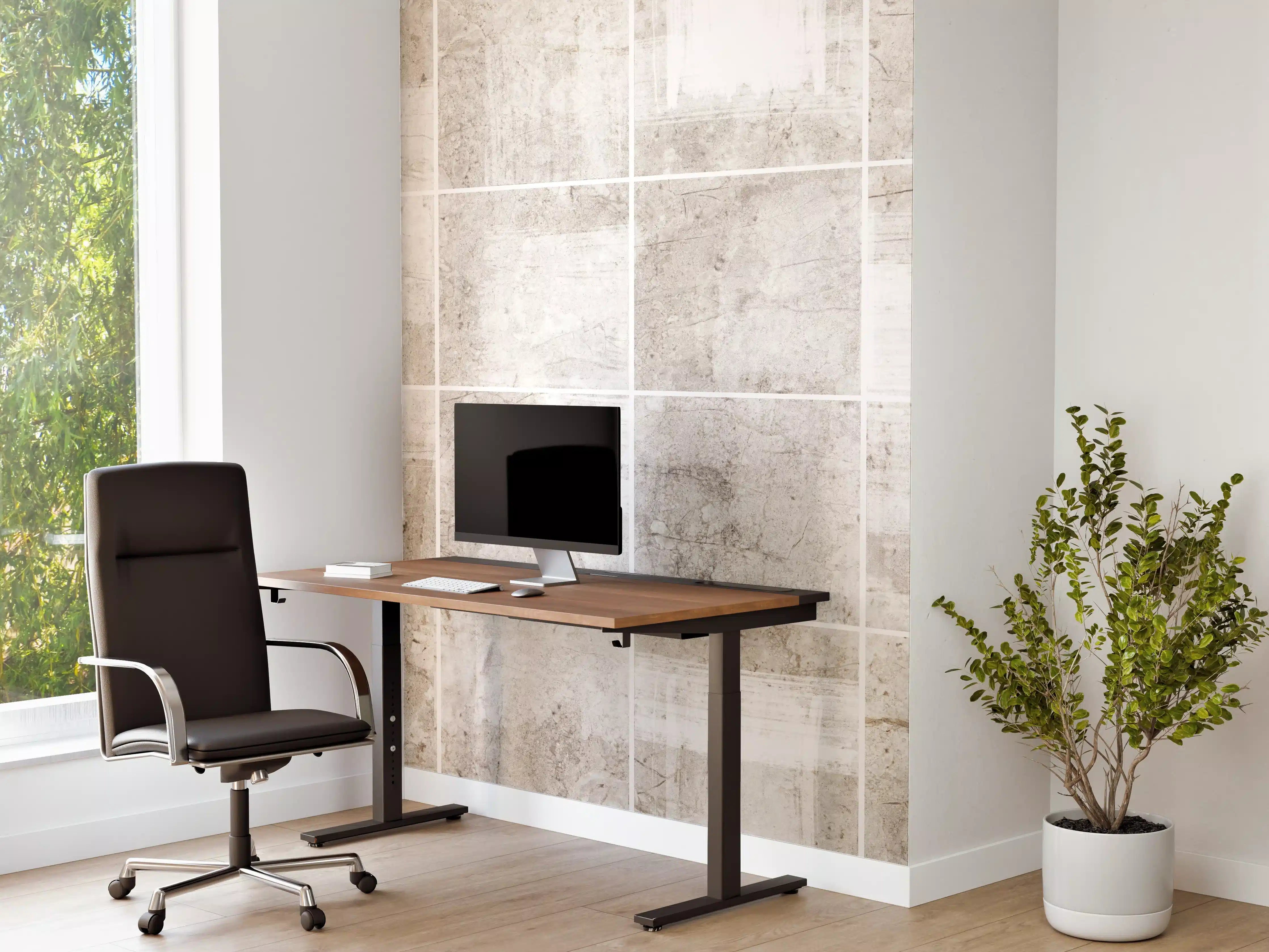 Büro Wandgestaltung - Marmortextur - Bürsteneffekt