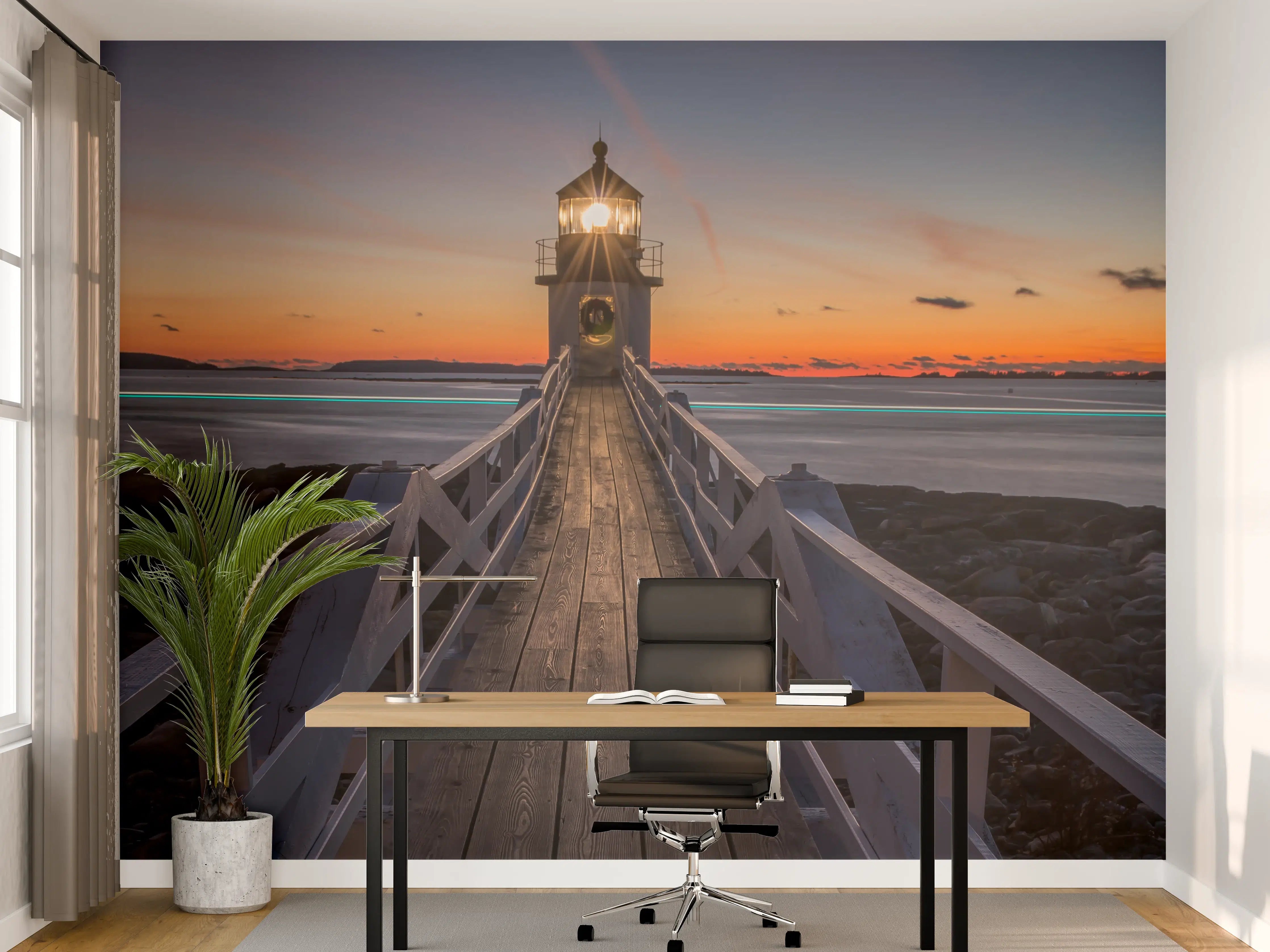 Büro Wandgestaltung - Marshall Point Leuchtturm in Amerika