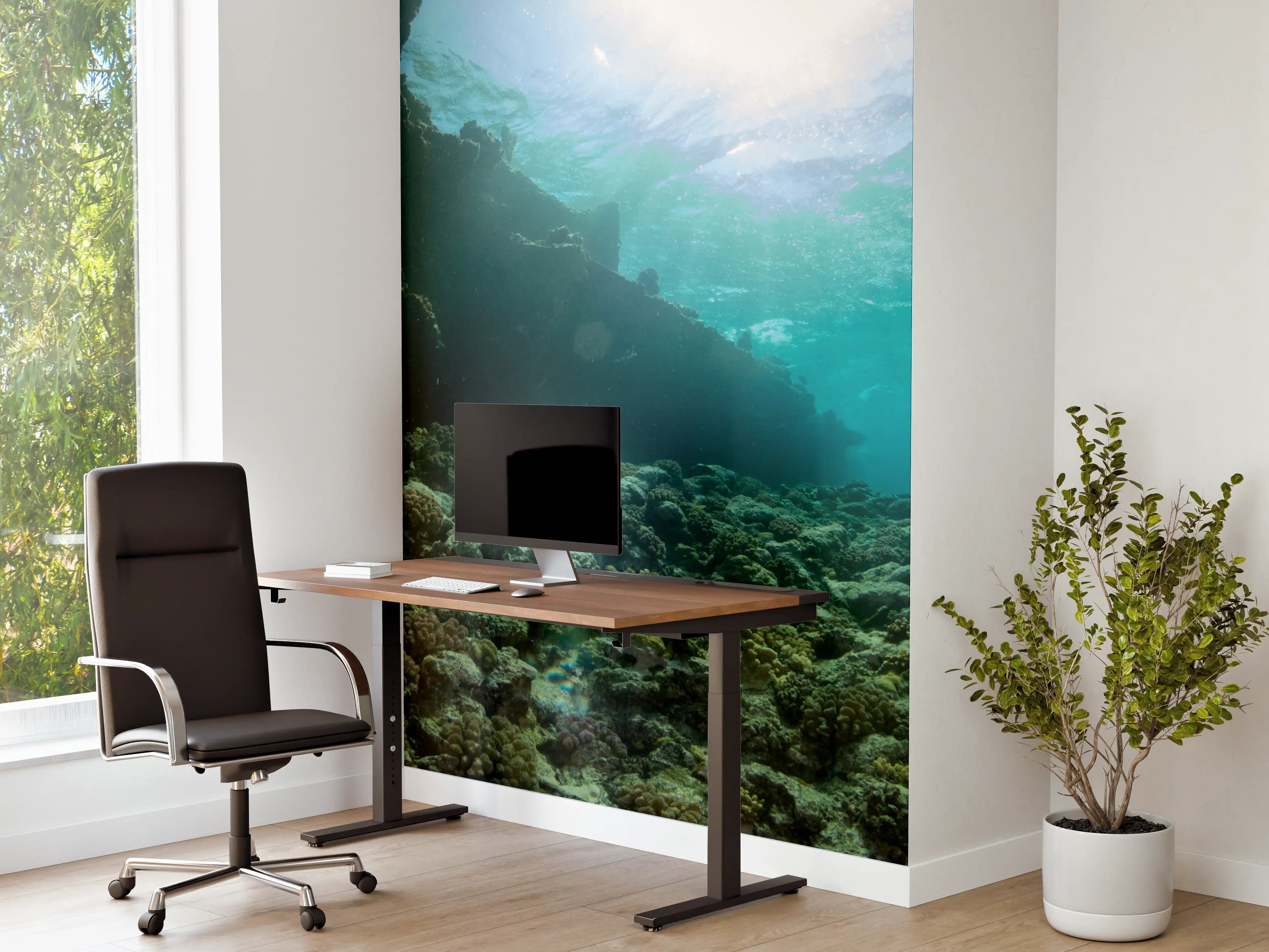 Büro Wandgestaltung - Meeresboden mit Unterwasserleben