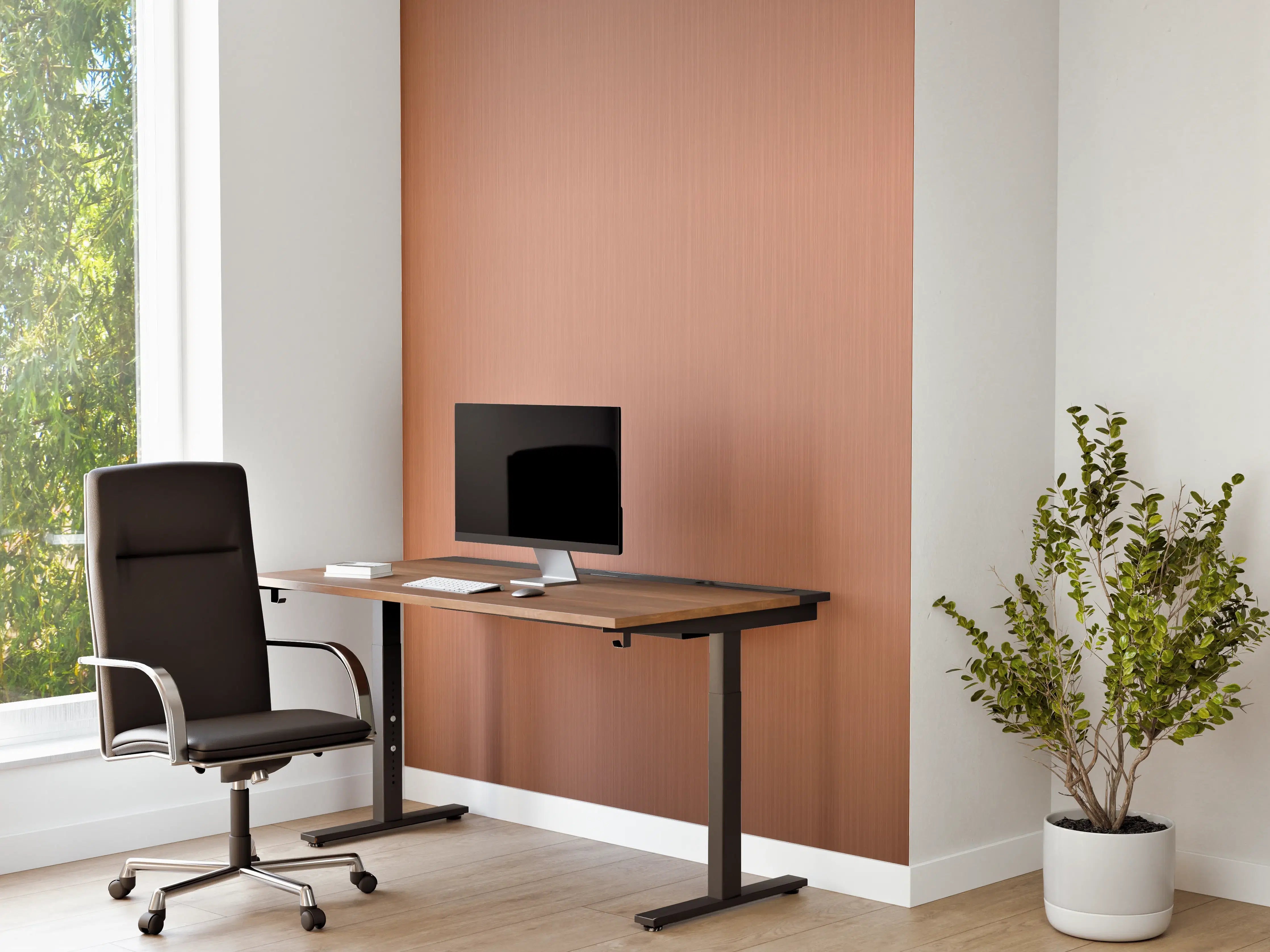 Büro Wandgestaltung - Metallische Gebürstete Bronze-Textur