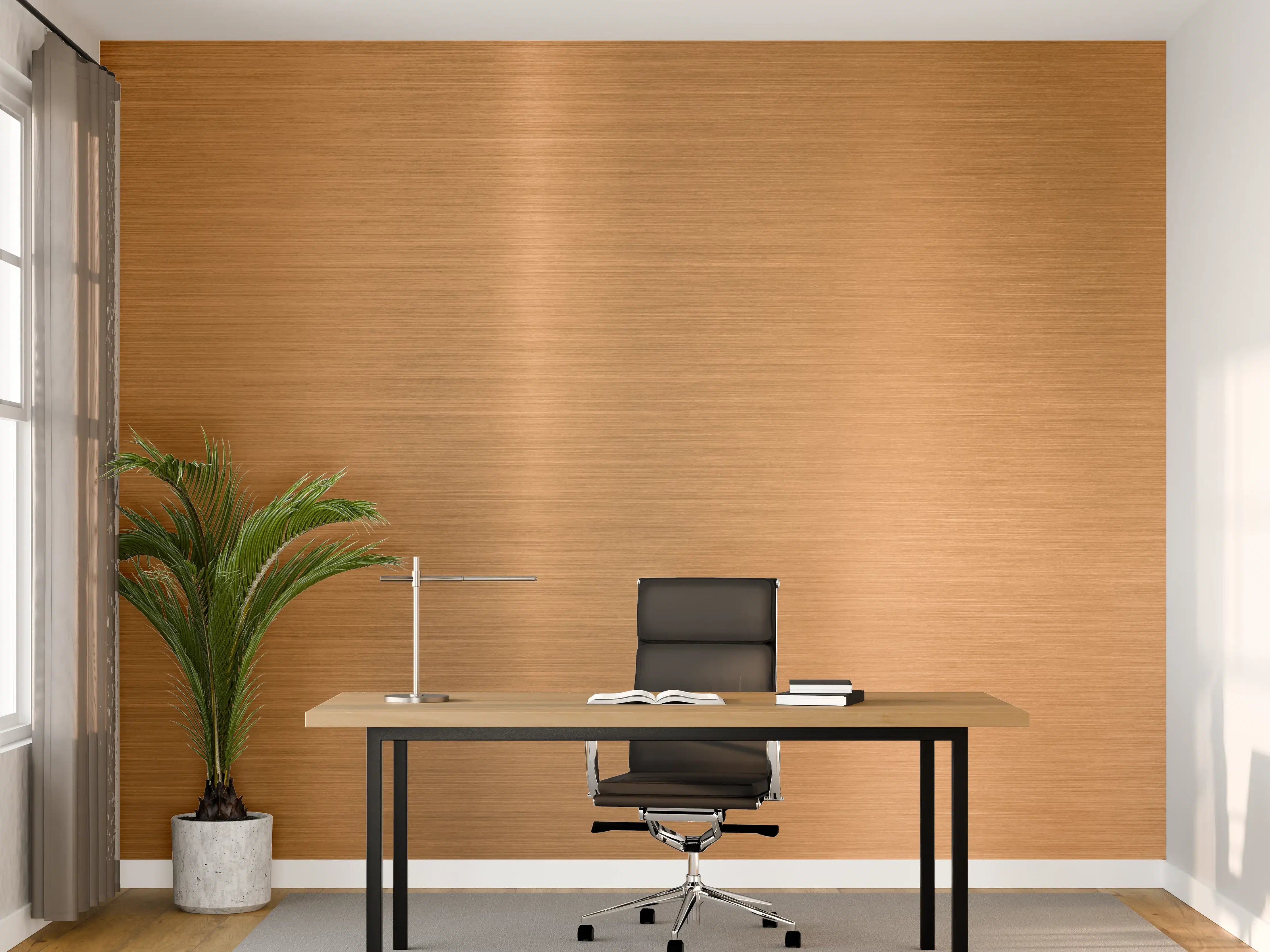 Büro Wandgestaltung - Metallische Kupferplatte