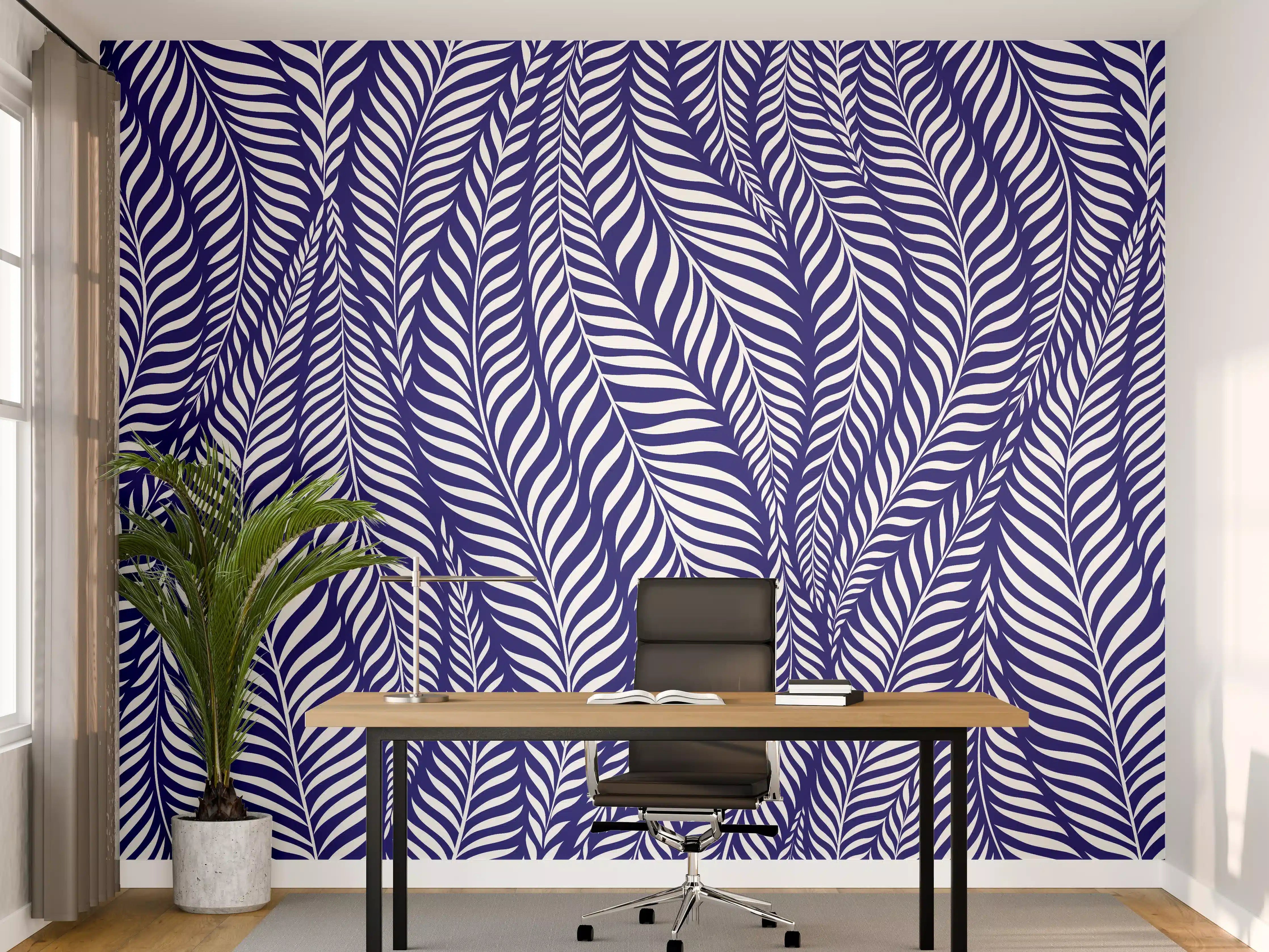 Büro Wandgestaltung - Moderne Blaue Deko