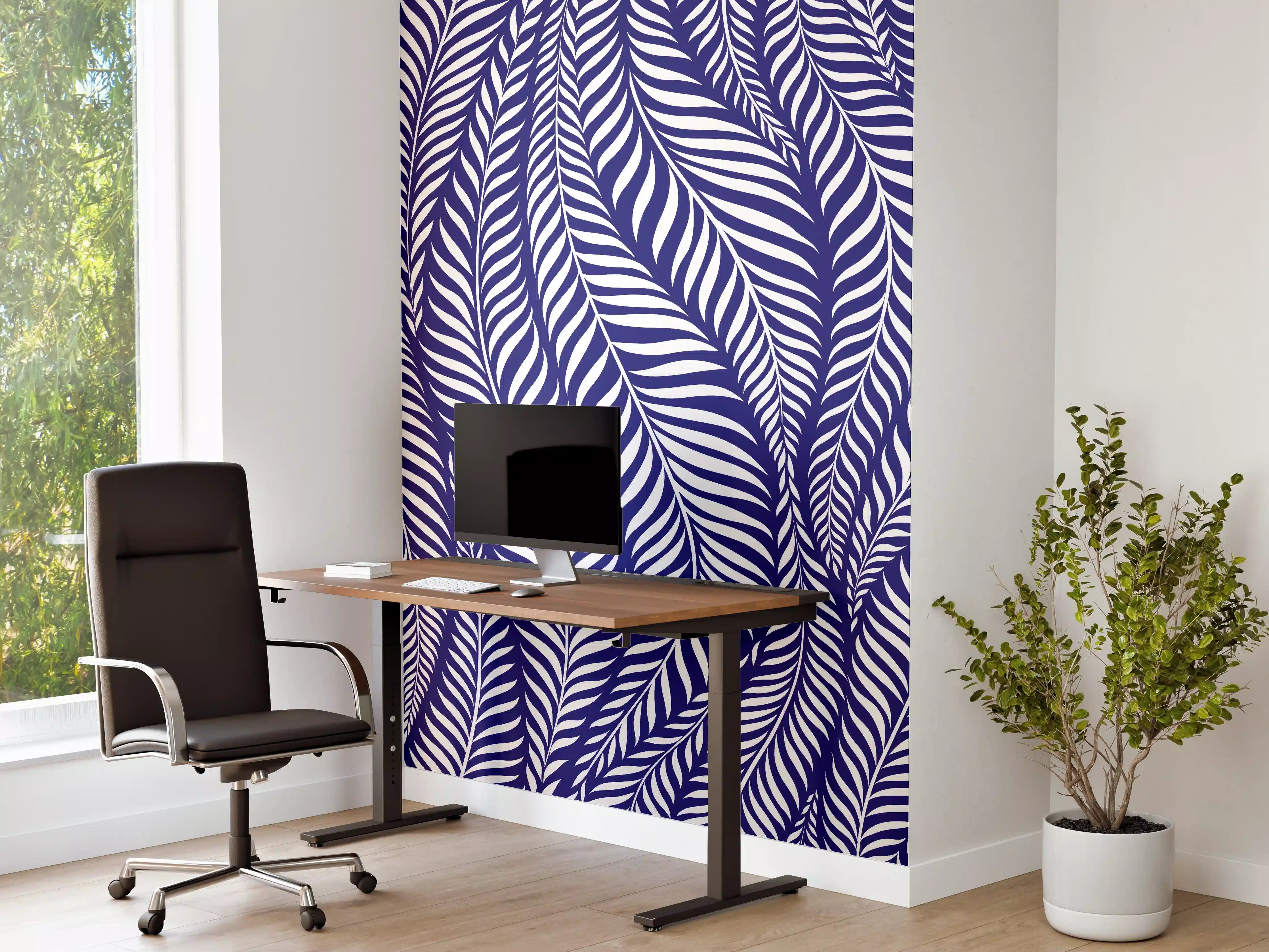 Büro Wandgestaltung - Moderne Blaue Deko
