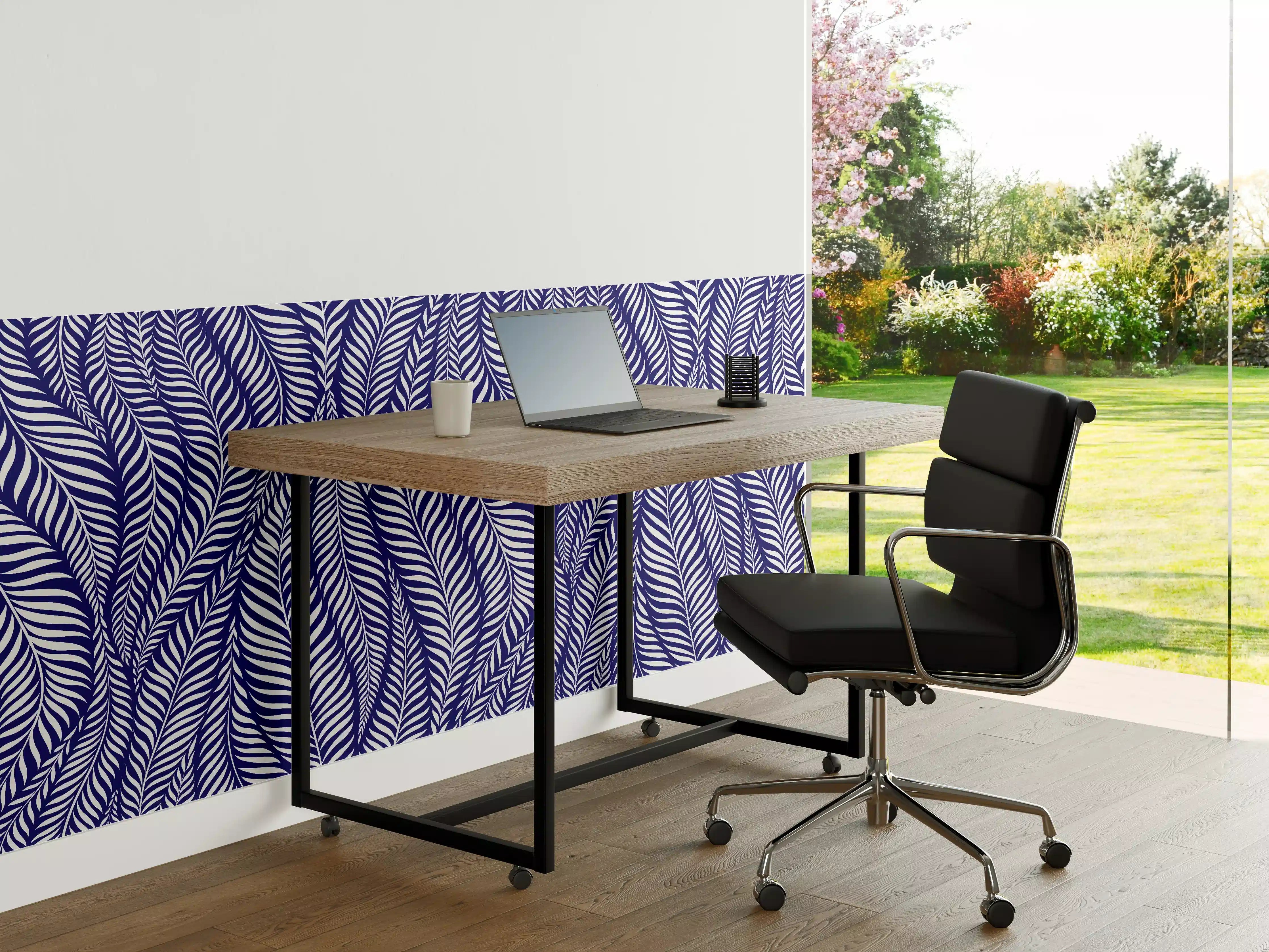 Büro Wandgestaltung - Moderne Blaue Deko