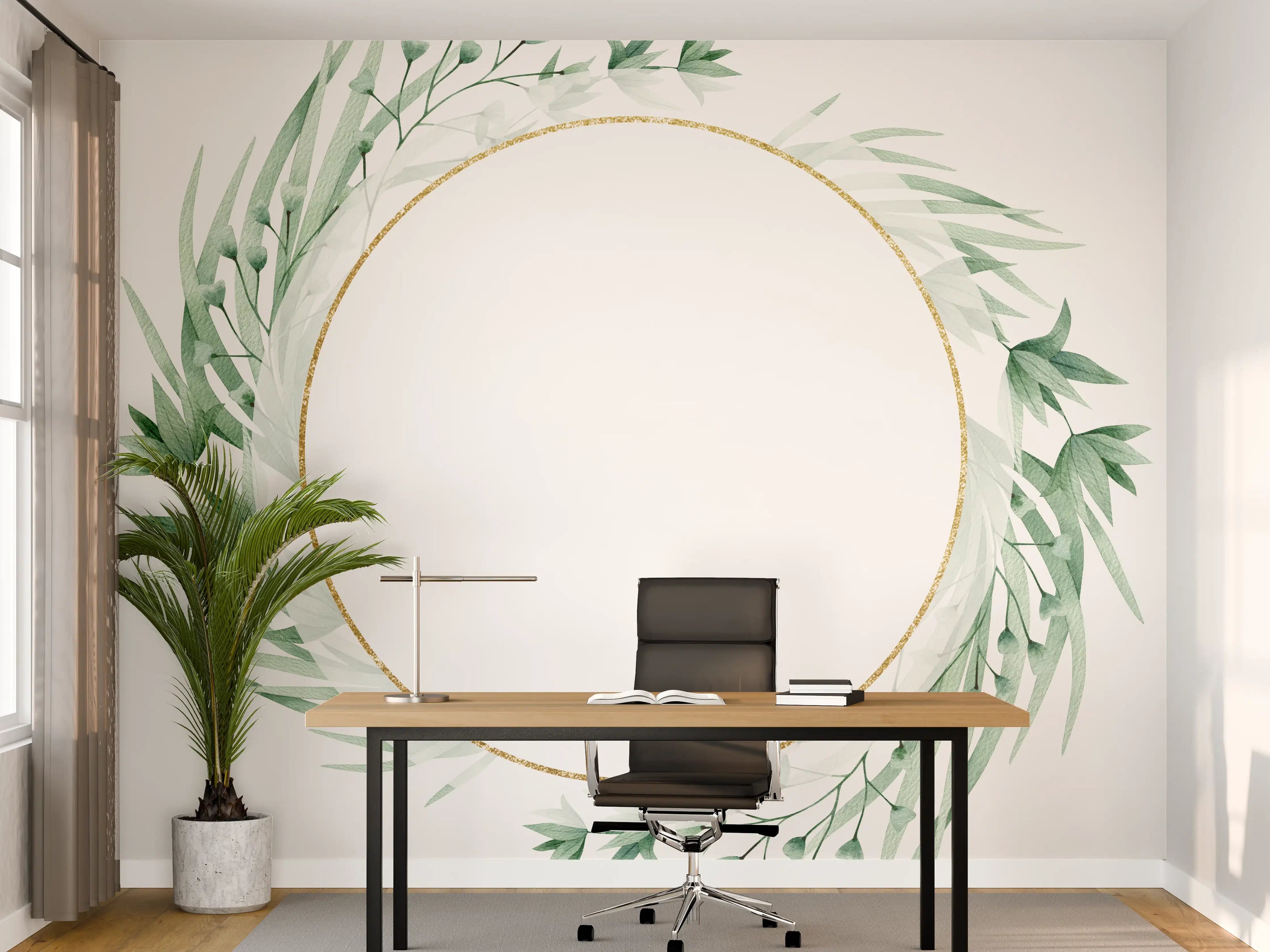 Büro Wandgestaltung - Moderne Darstellung - Aquarell