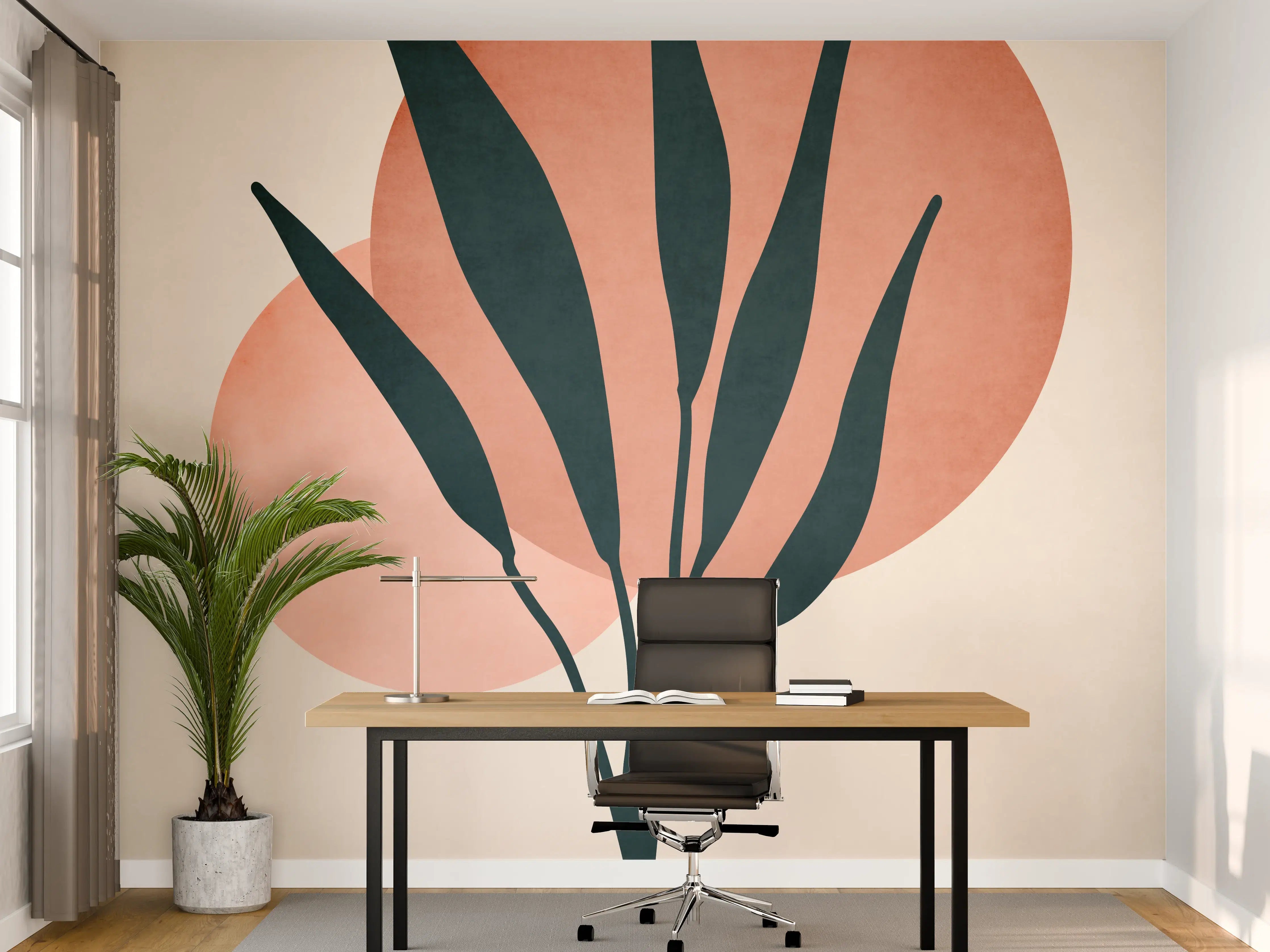 Büro Wandgestaltung - Moderne Darstellung - Floral