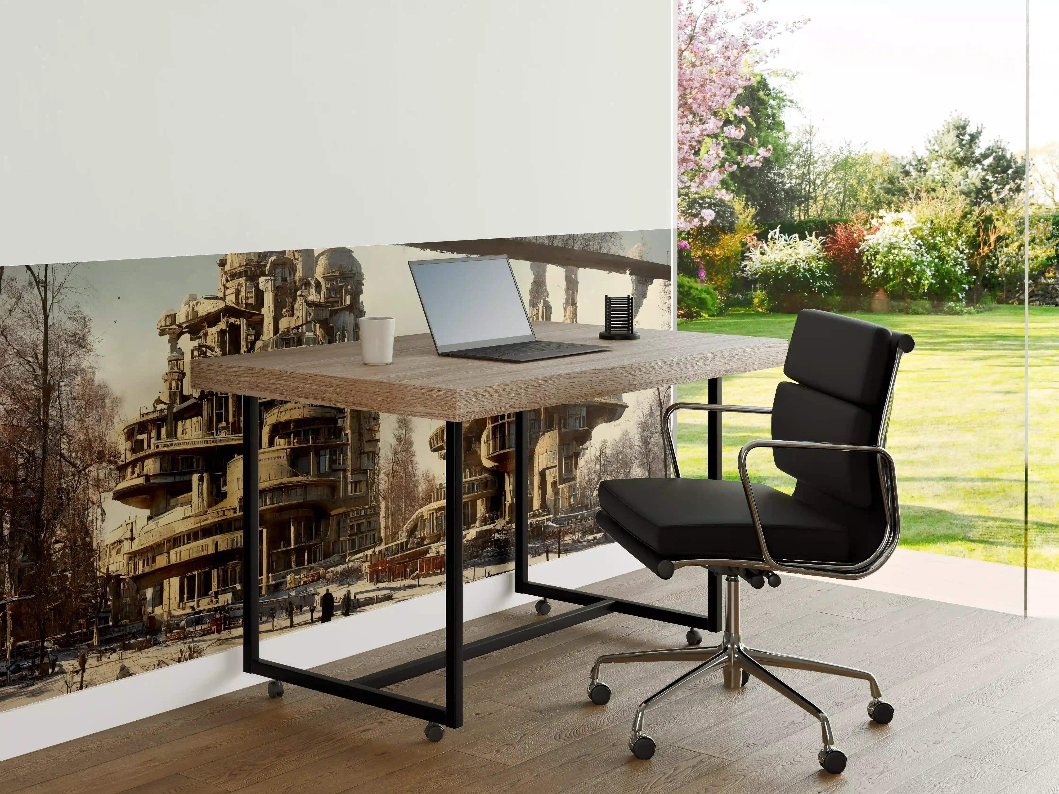 Büro Wandgestaltung - Moderne Stadt in der Zukunft