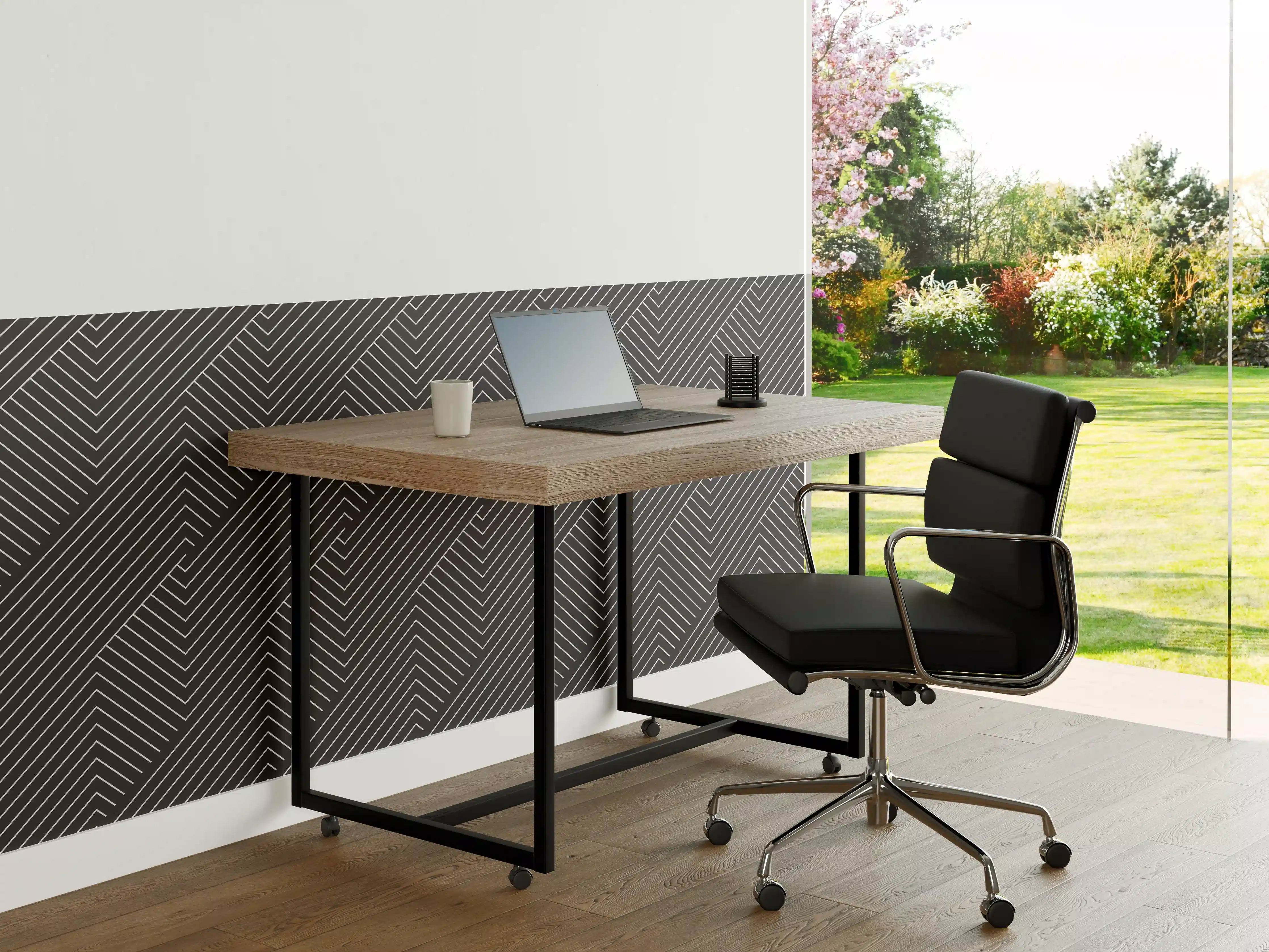 Büro Wandgestaltung - Moderne graue Geometrie