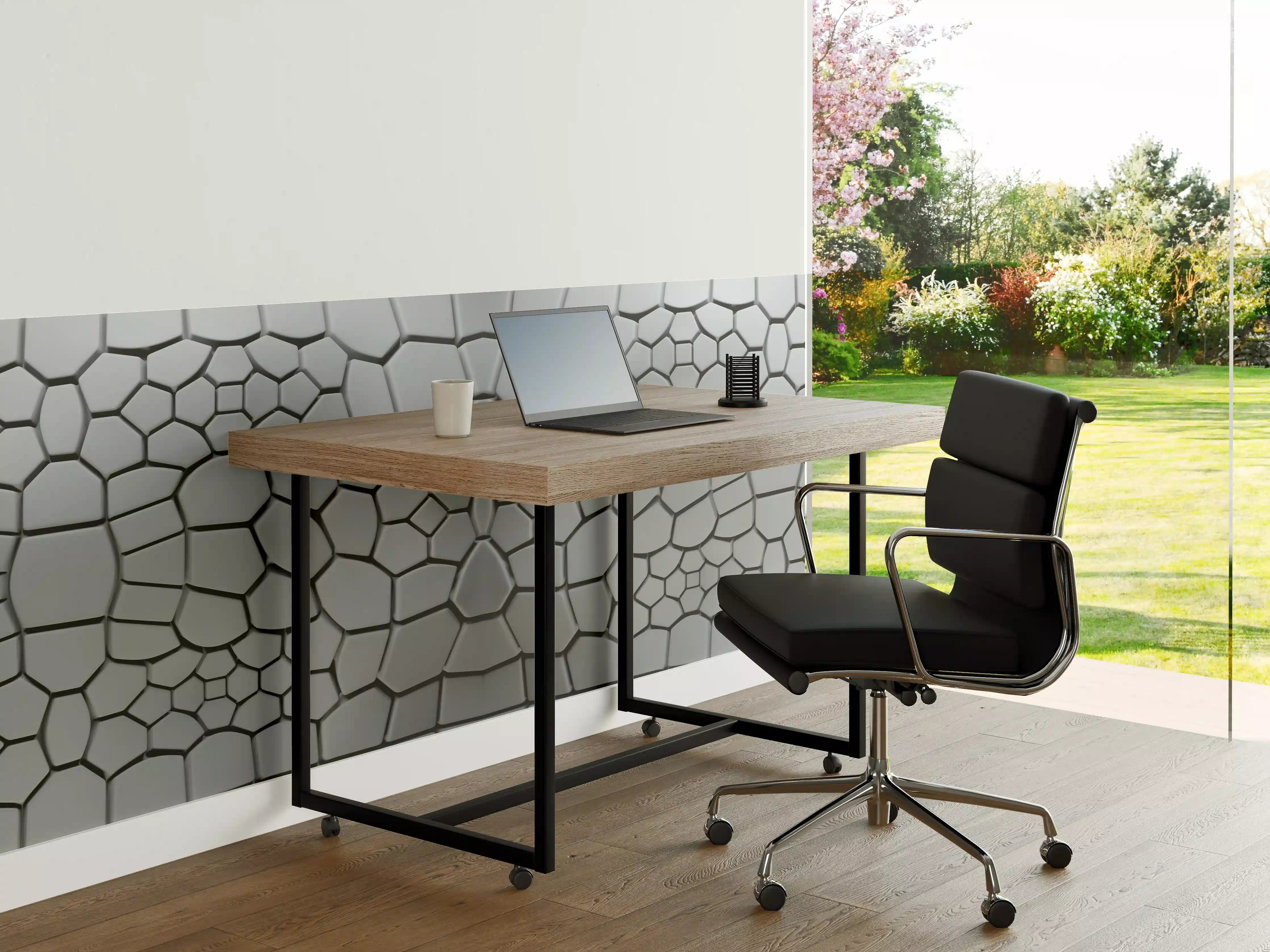 Büro Wandgestaltung - Moderne schwarz-weiße Musterstruktur