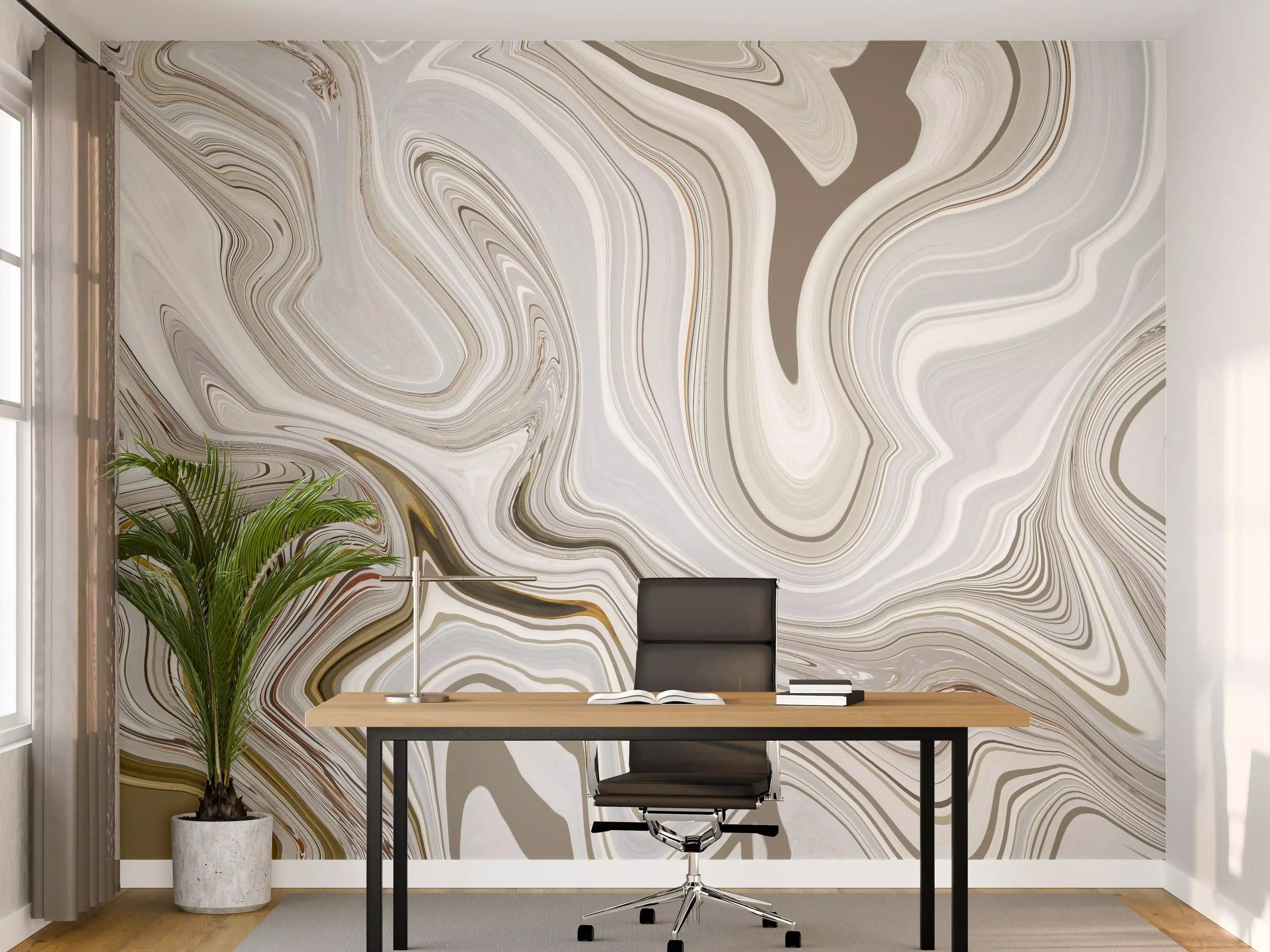 Büro Wandgestaltung - Modernes Kunstwerk - Flüssigkunst