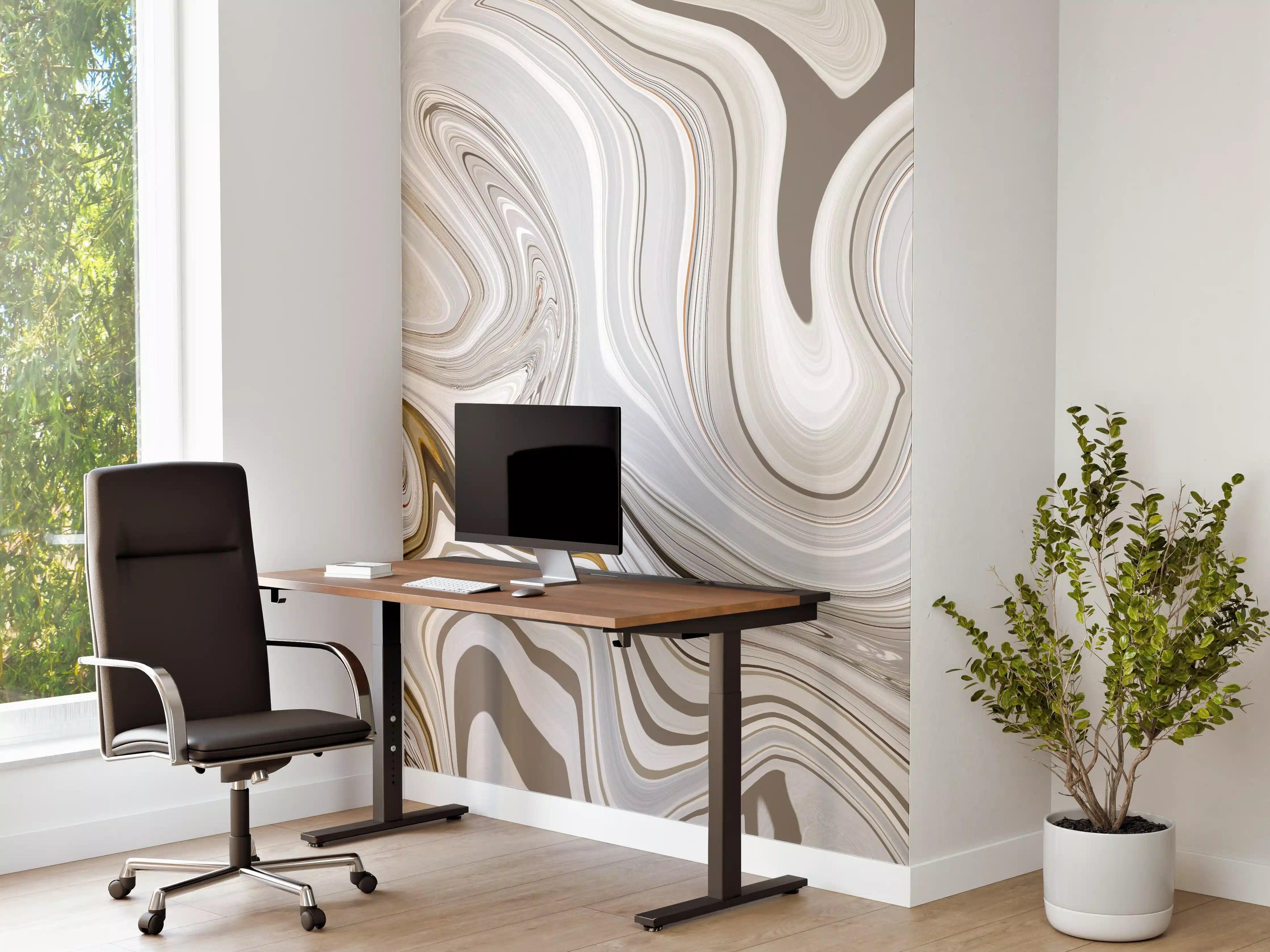 Büro Wandgestaltung - Modernes Kunstwerk - Flüssigkunst