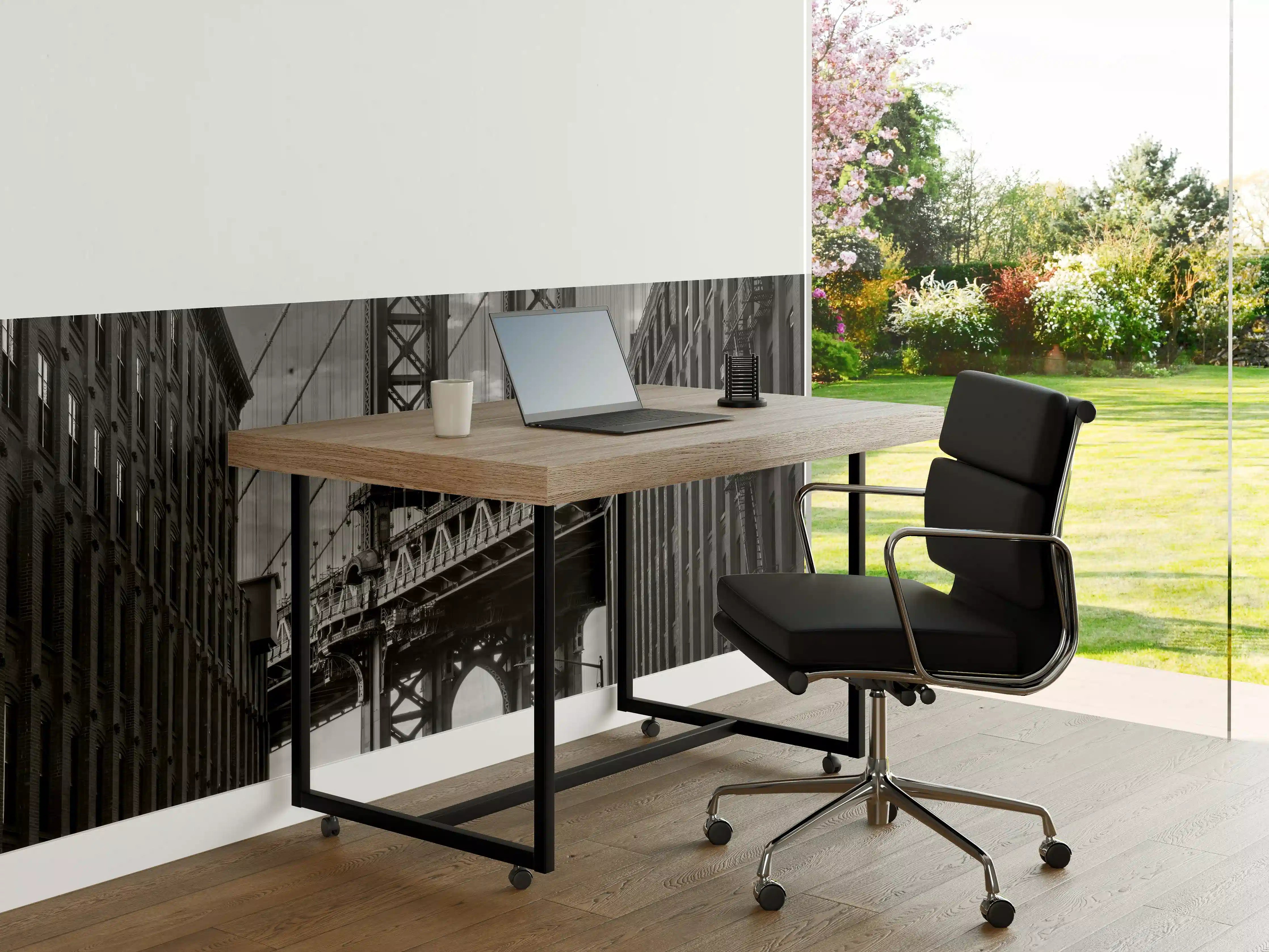 Büro Wandgestaltung - Monochrome NYC Brückenszene