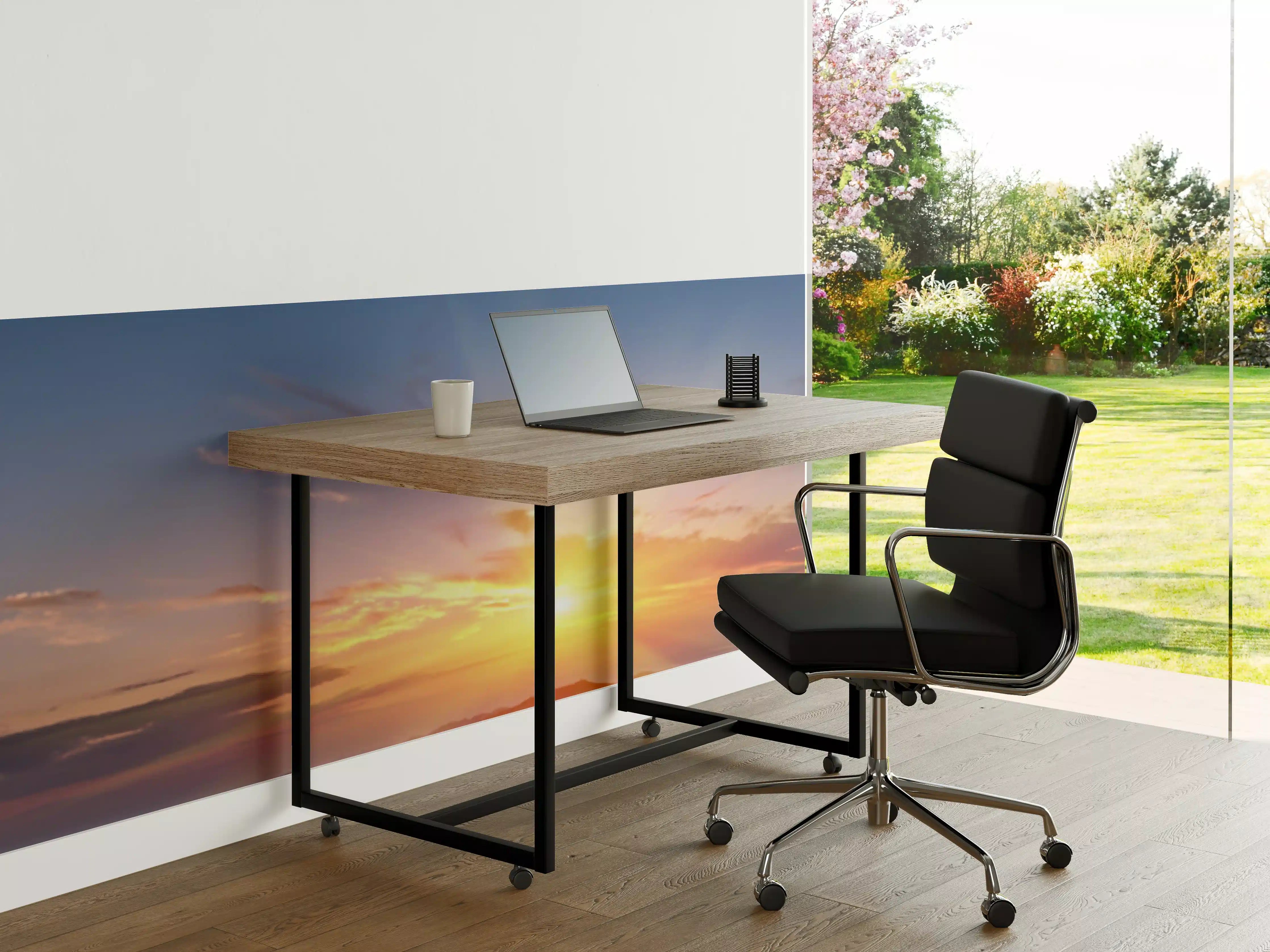 Büro Wandgestaltung - Morgendämmerung über Berglandschaft