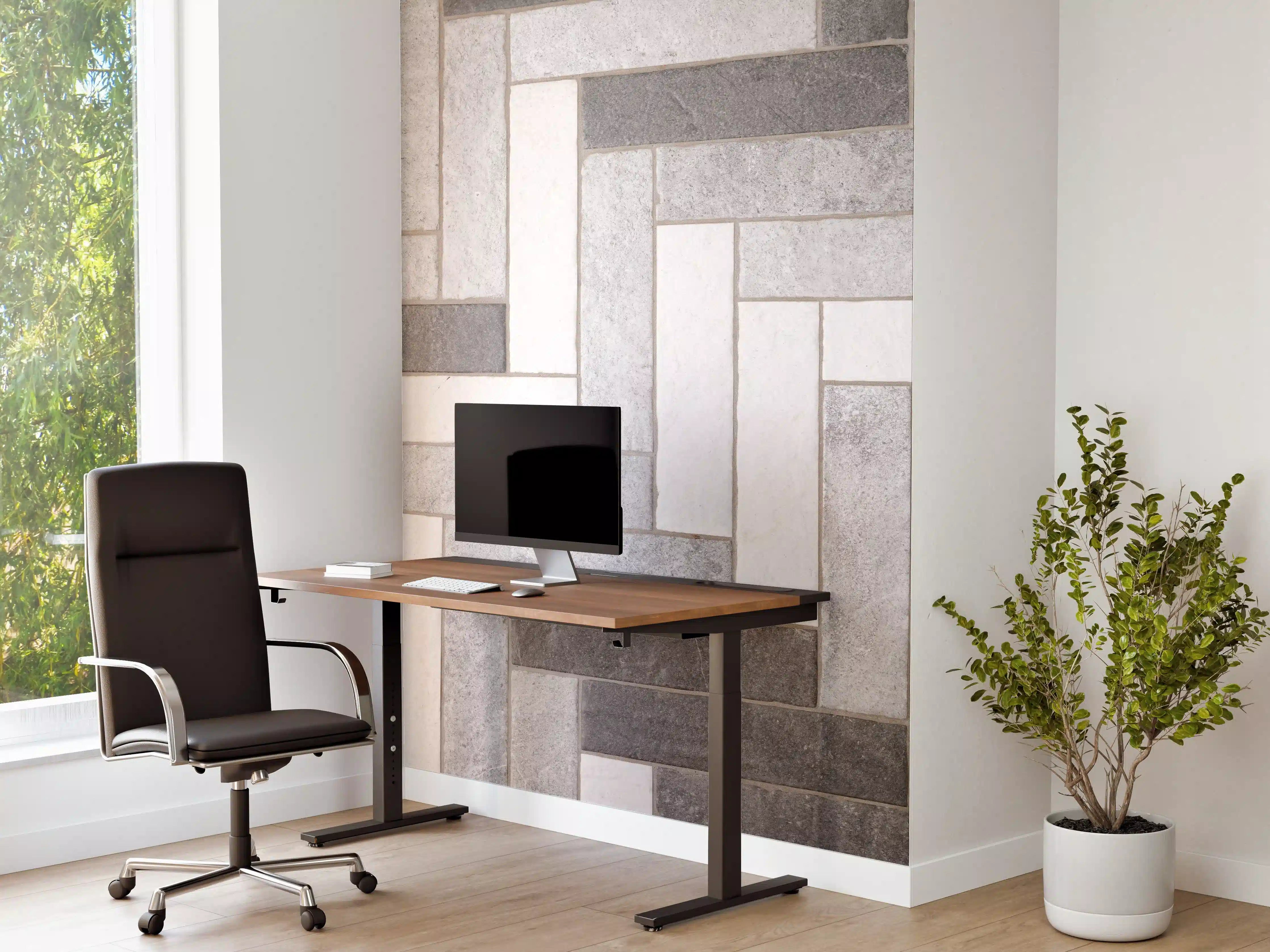Büro Wandgestaltung - Mosaikbodenfliesen in Rechtecken