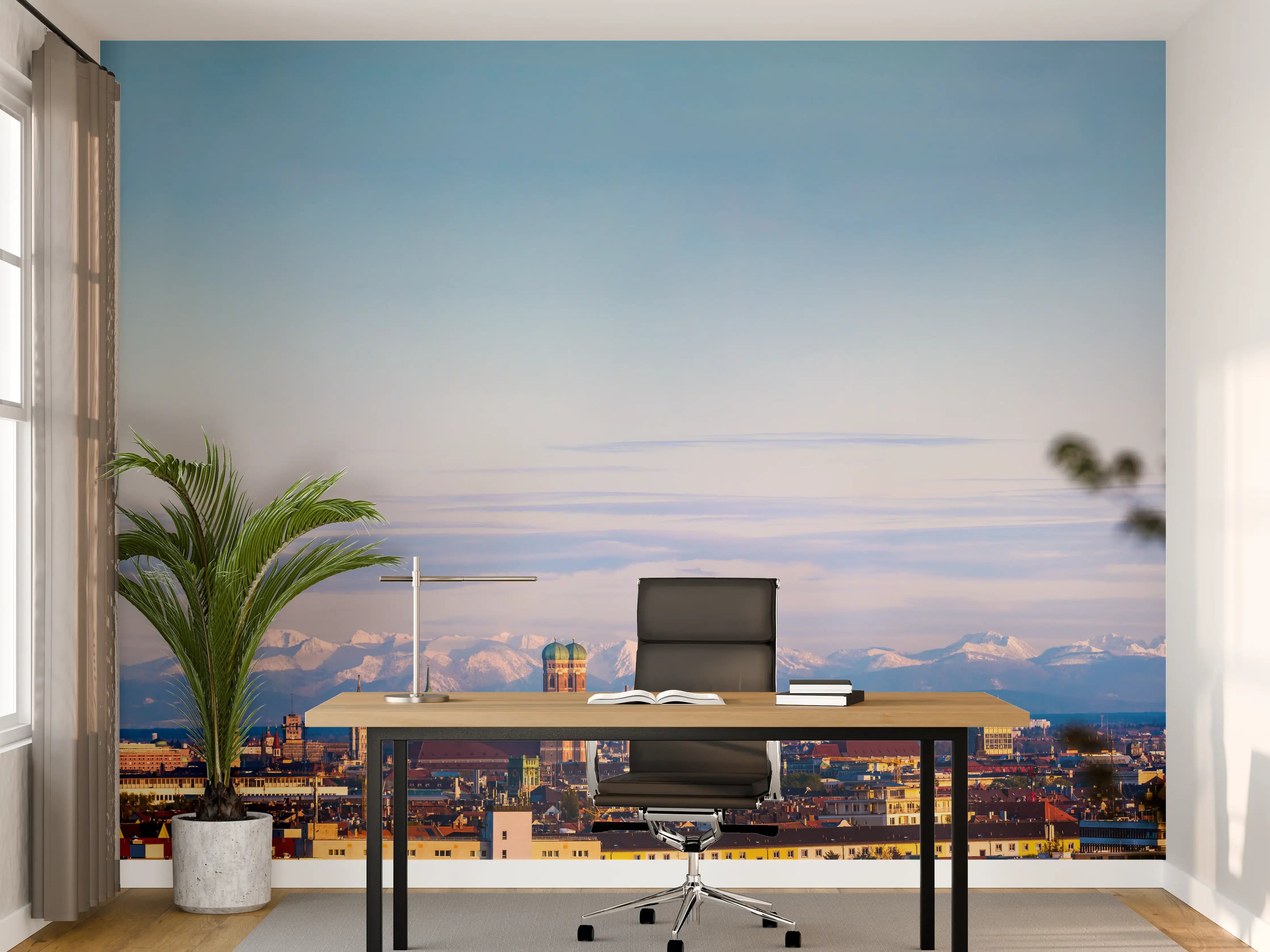 Büro Wandgestaltung - München Alpen Panorama