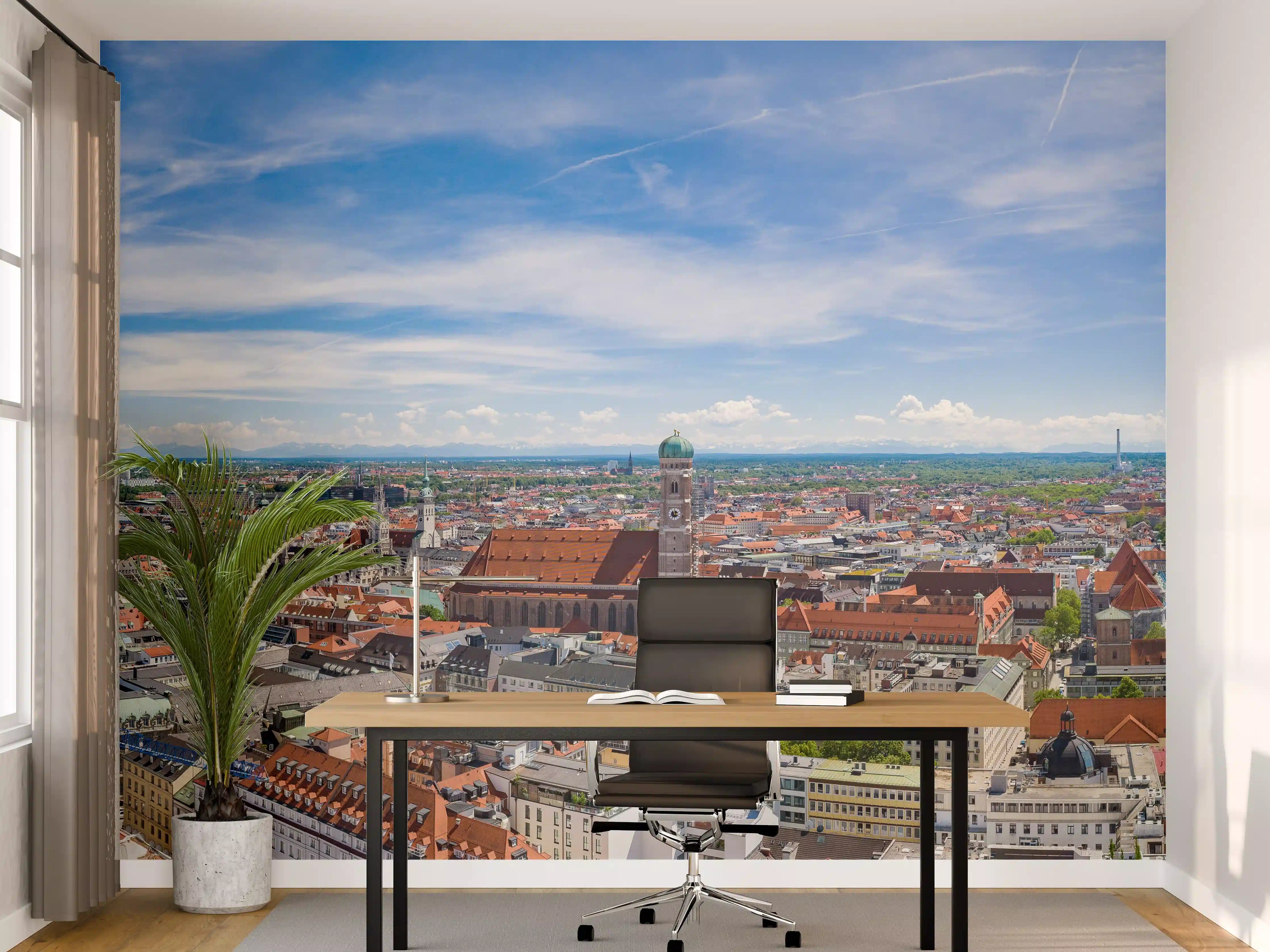 Büro Wandgestaltung - München Panorama