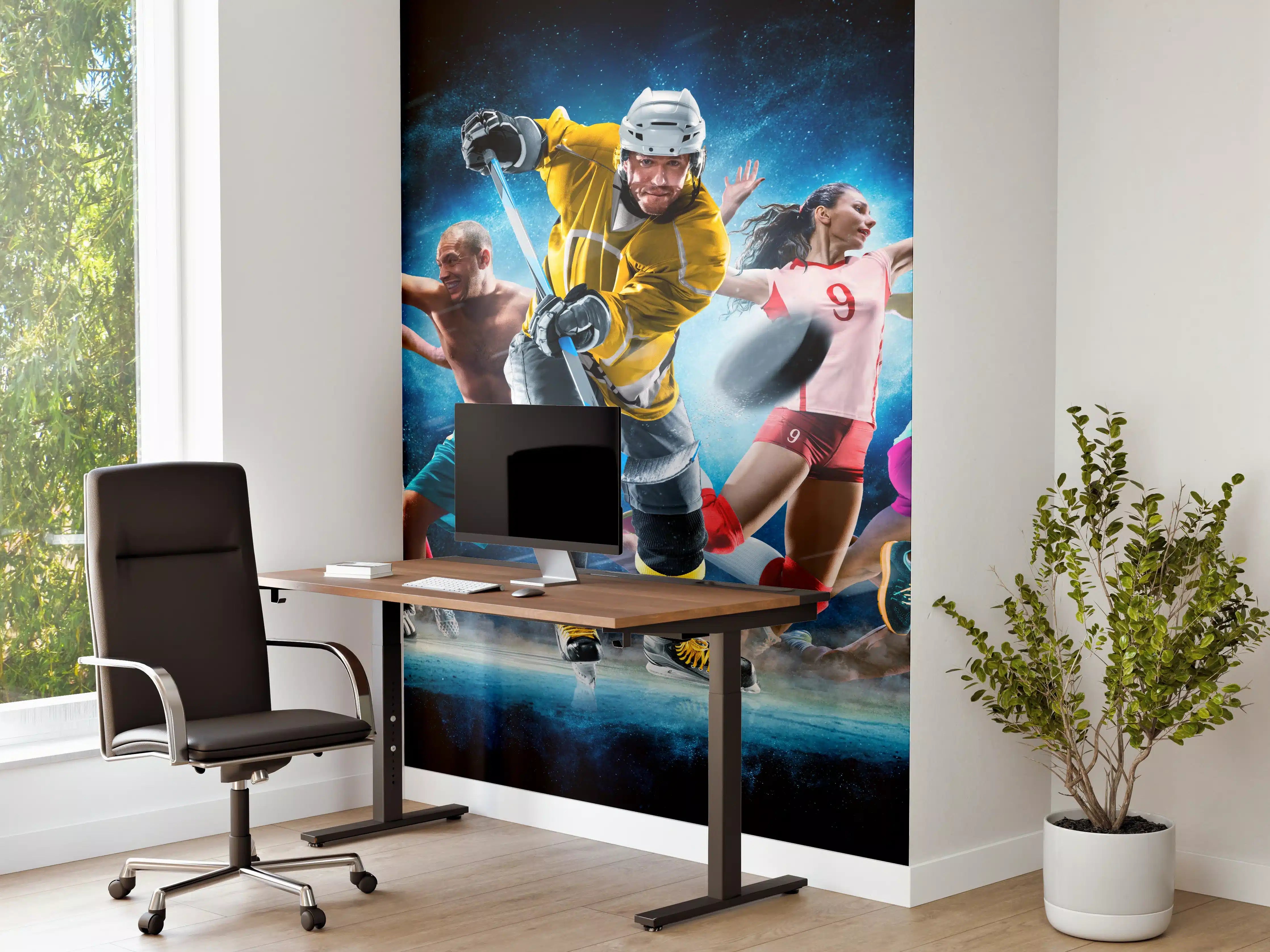 Büro Wandgestaltung - Multi Sport Collage