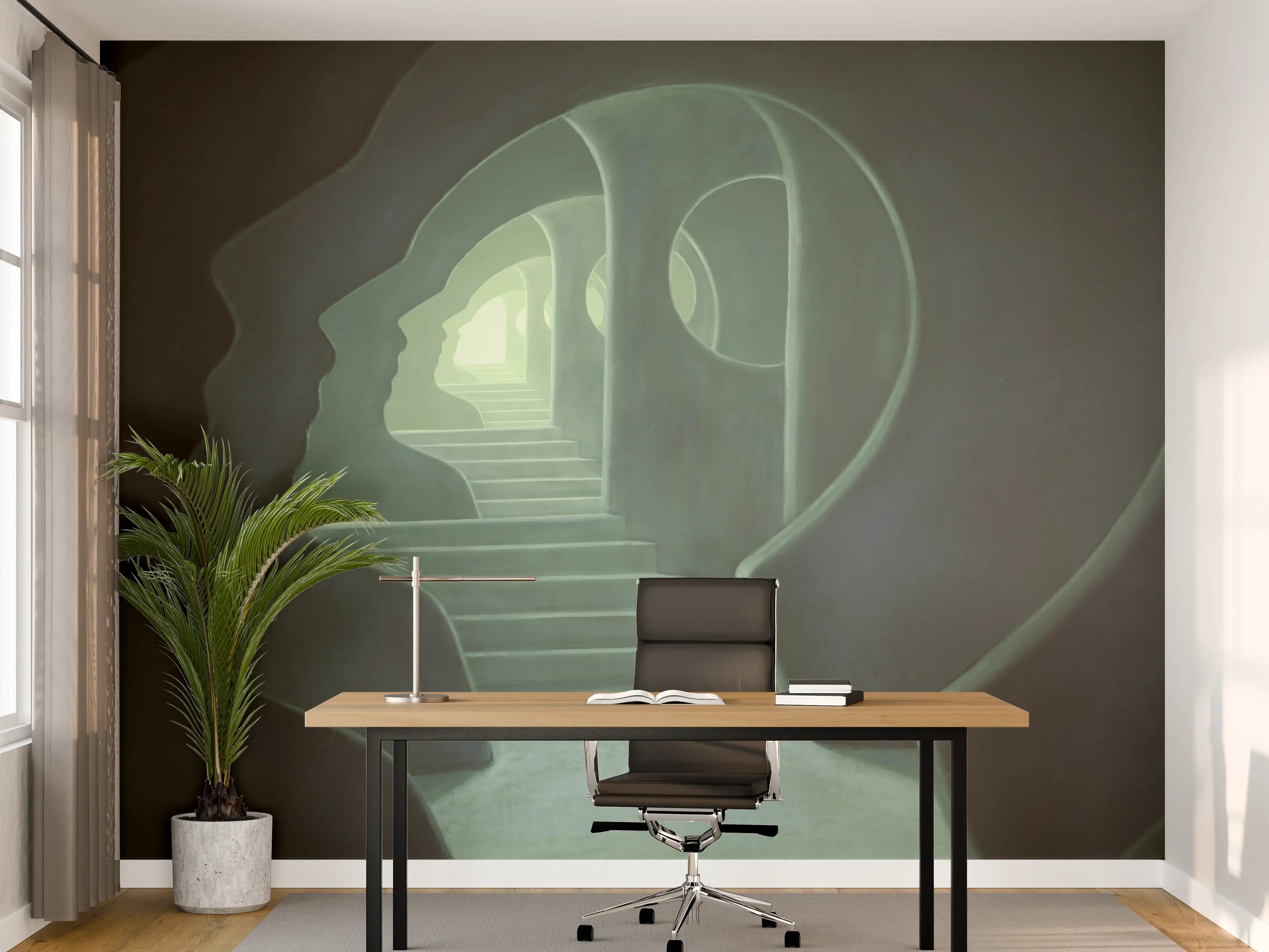 Büro Wandgestaltung - Mysteriöses Türrahmen