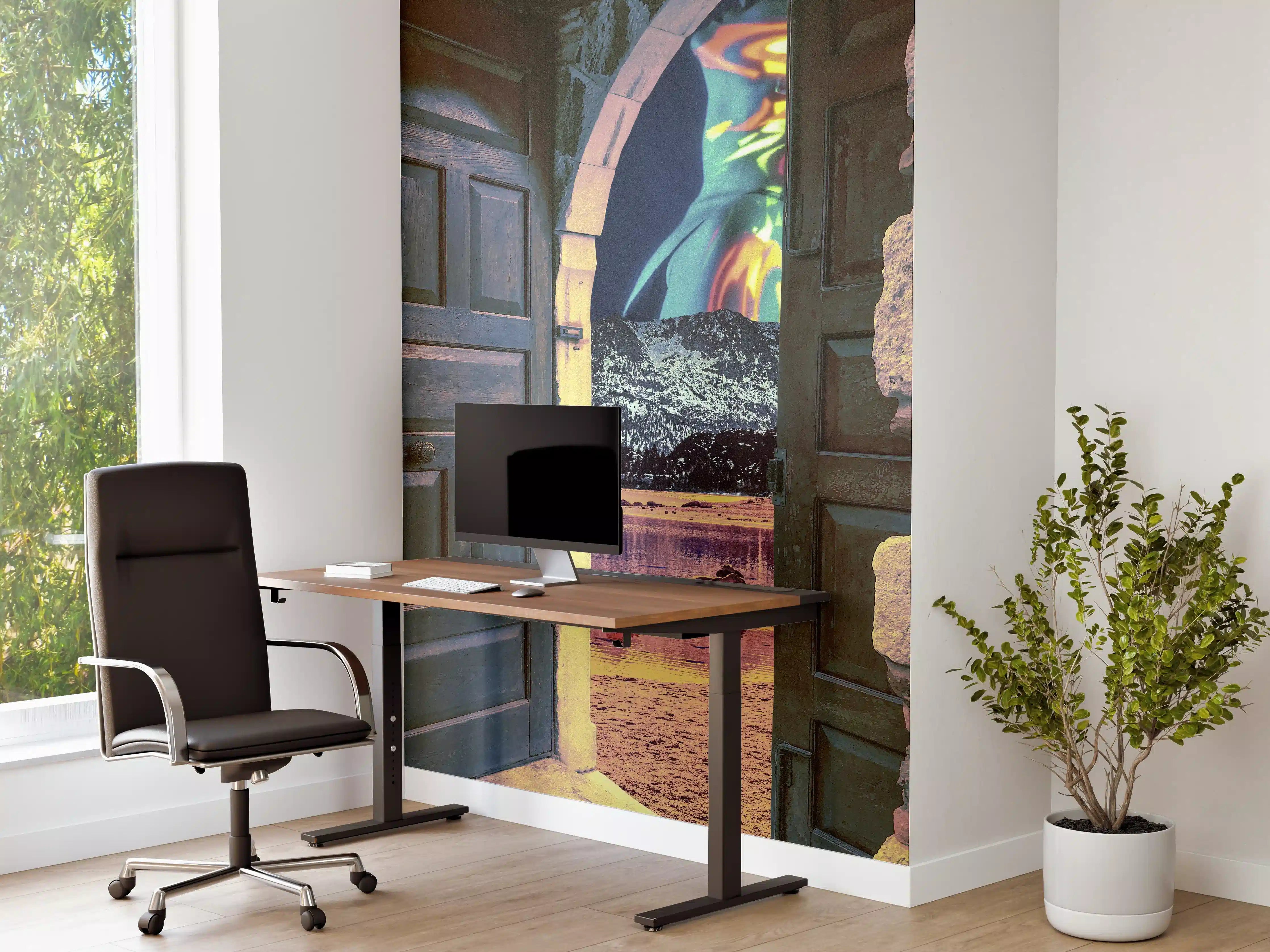 Büro Wandgestaltung - Mystische Fantasie-Tor Illustration