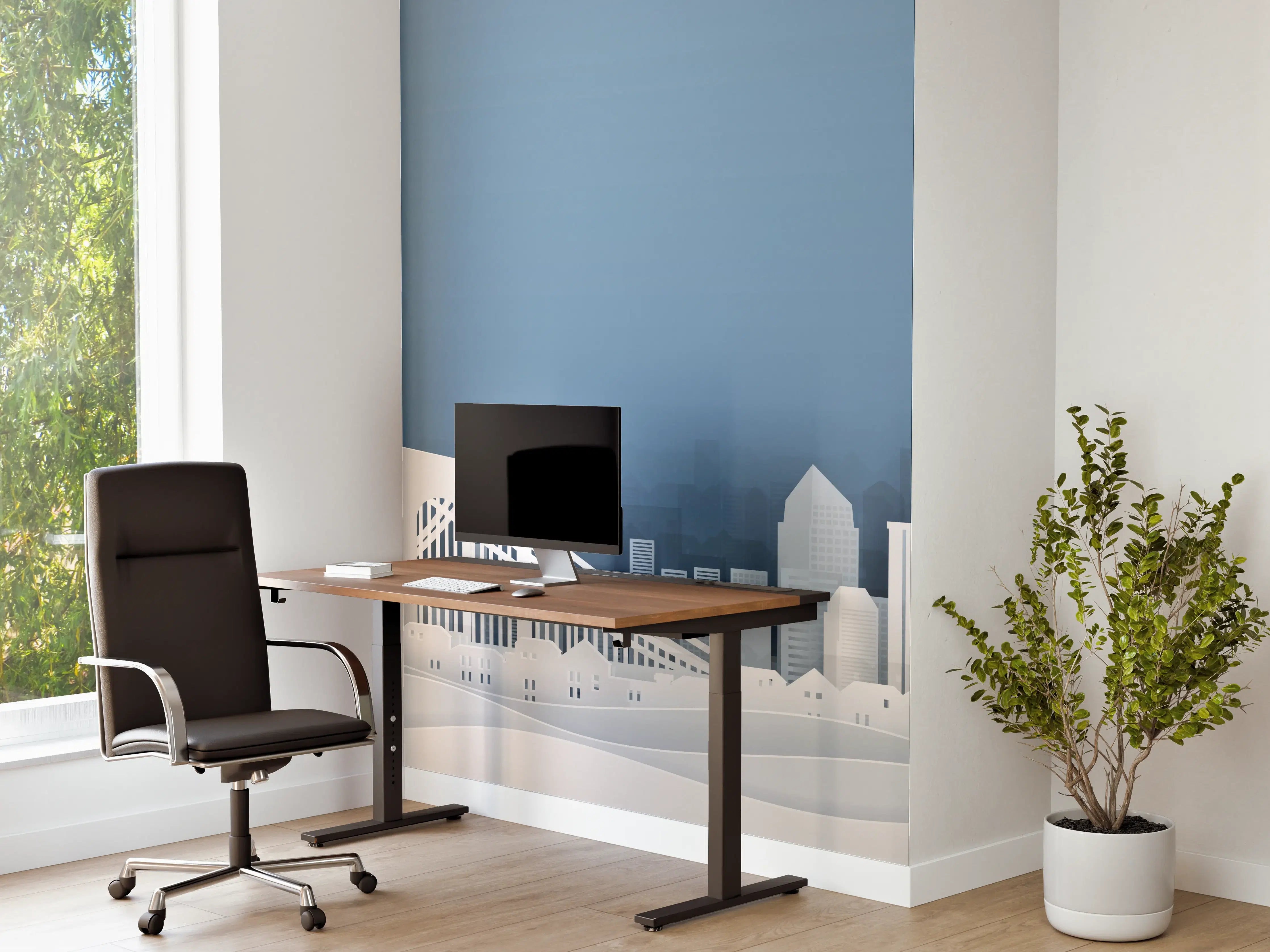 Büro Wandgestaltung - NYC-Skyline Papercut Weiß