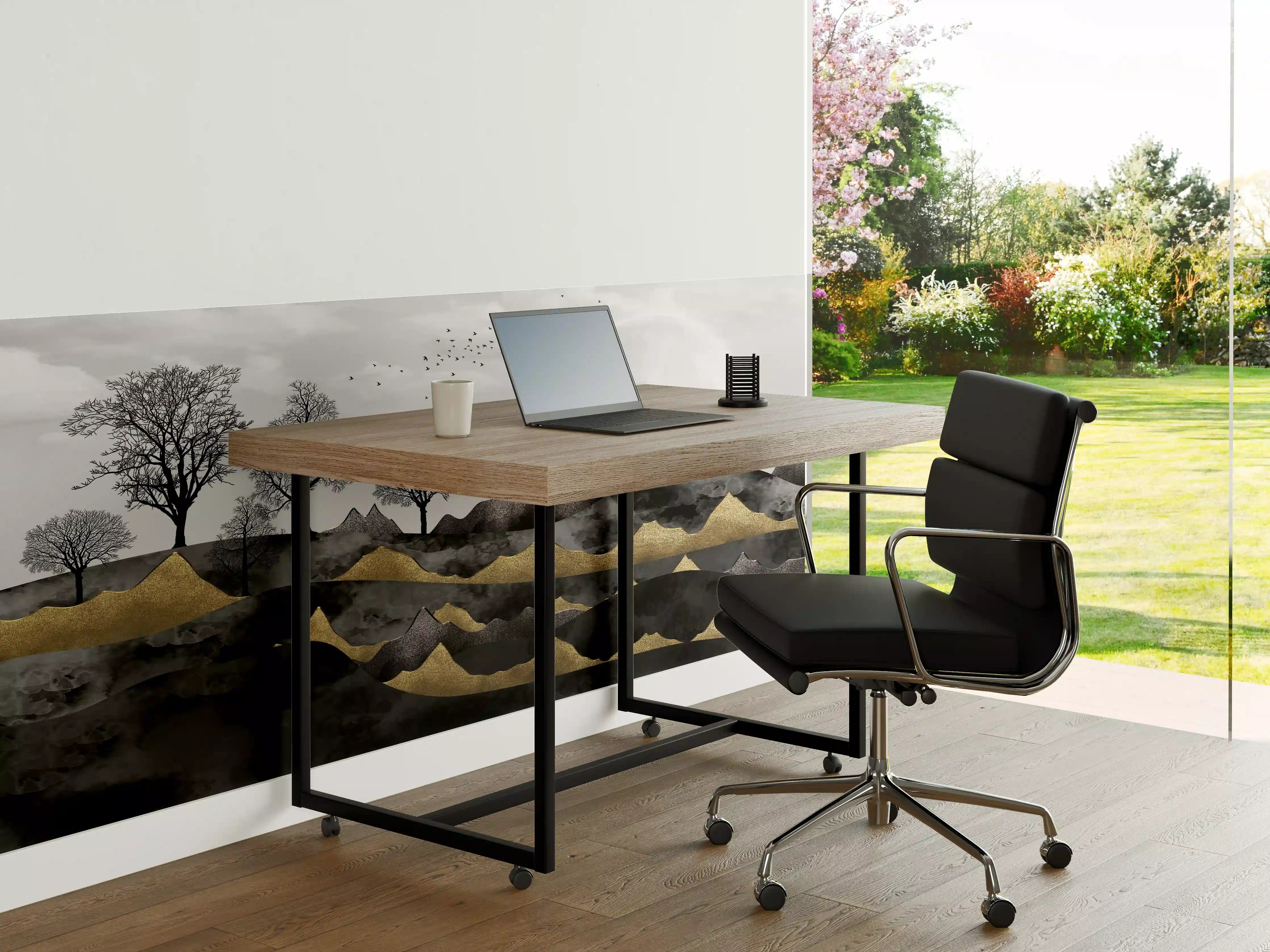 Büro Wandgestaltung - Nächtliches Landschaftsdesign - Grafik