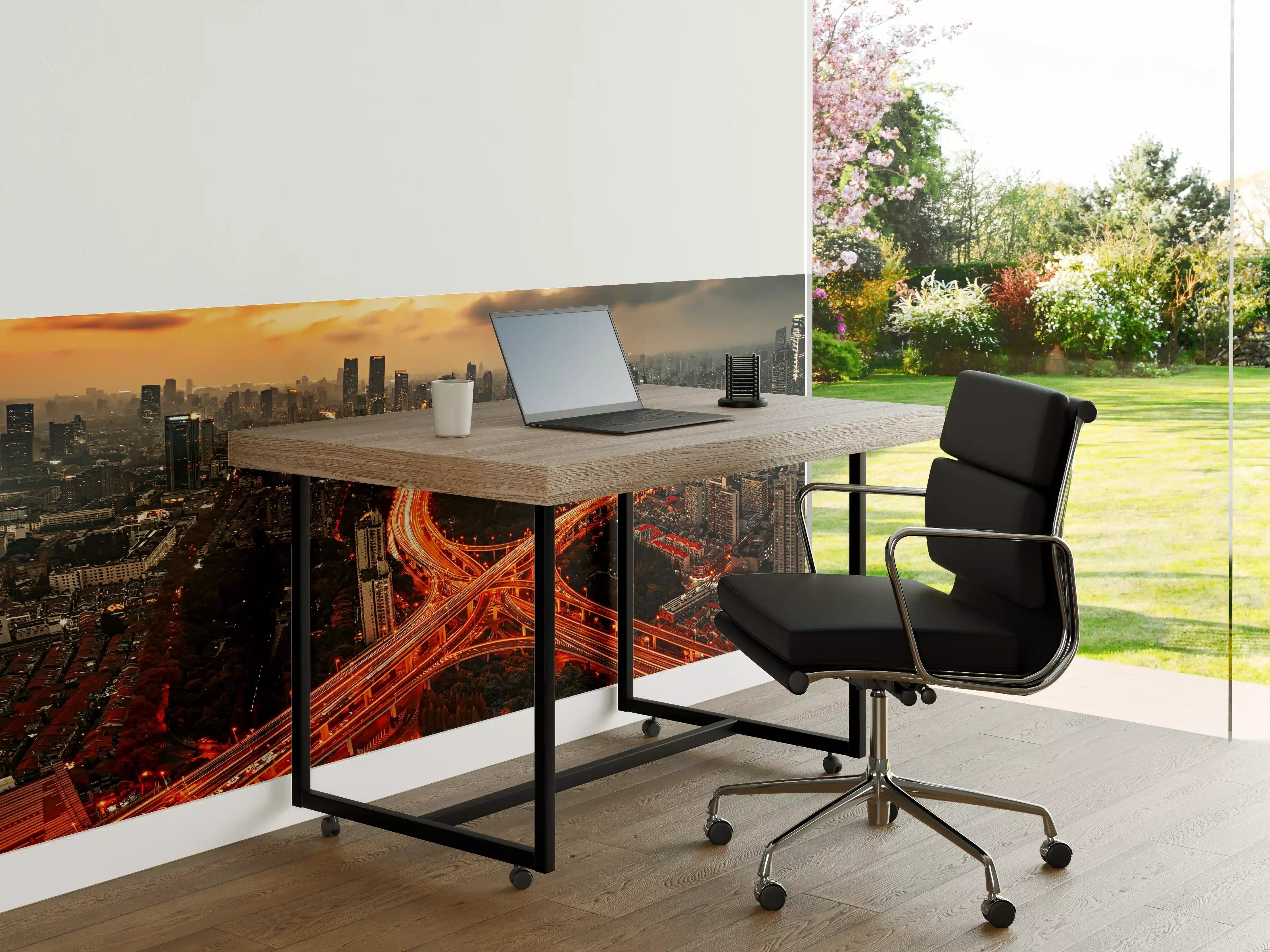Büro Wandgestaltung - Nächtliches Stadtbild - Shanghai, China