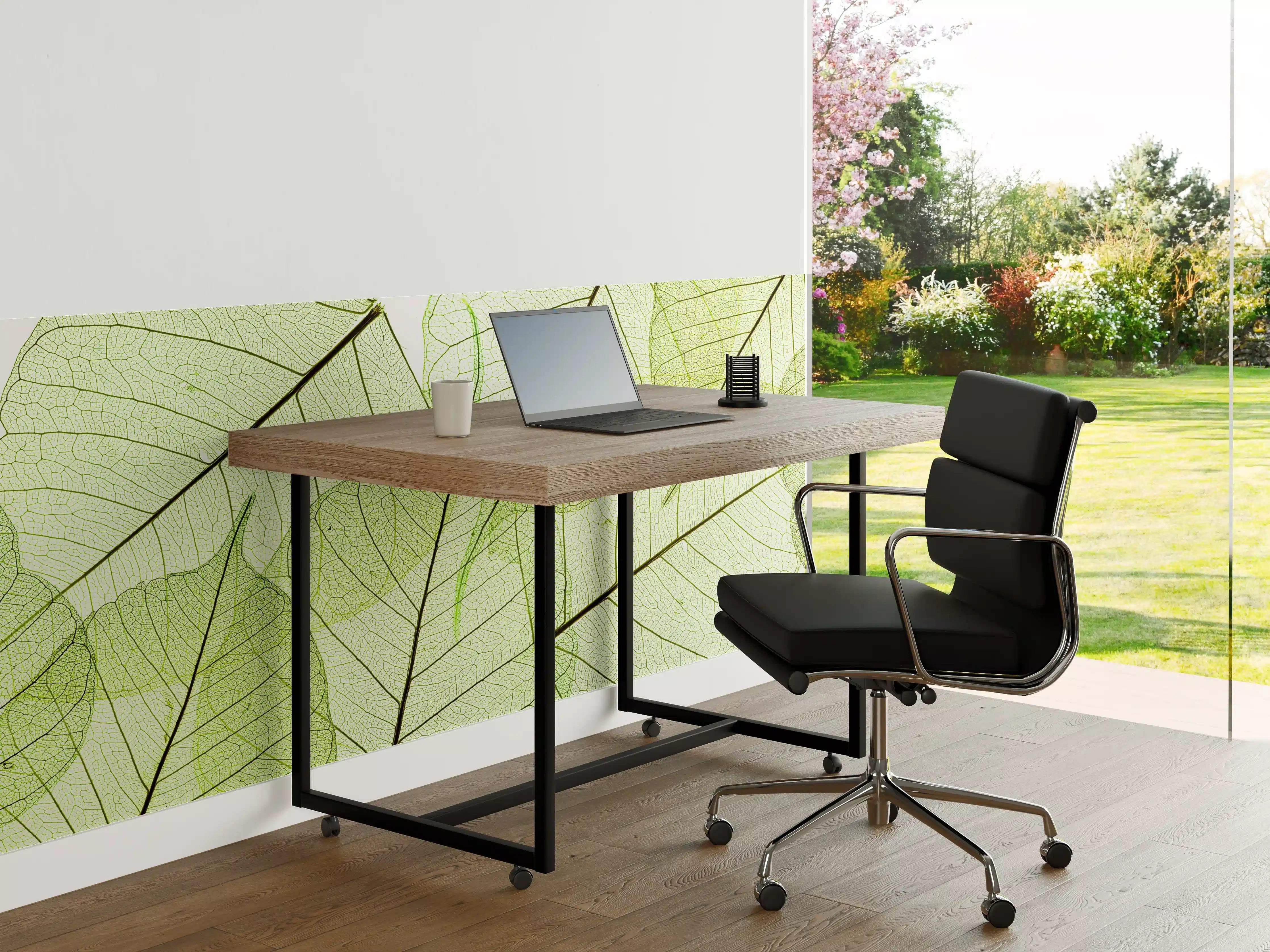 Büro Wandgestaltung - Nahaufnahme Blatttextur